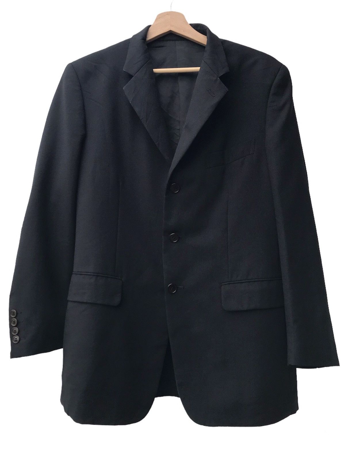 image of Paul Smith Single Breasted Wool Blazer in Black, Men's (Size Medium)