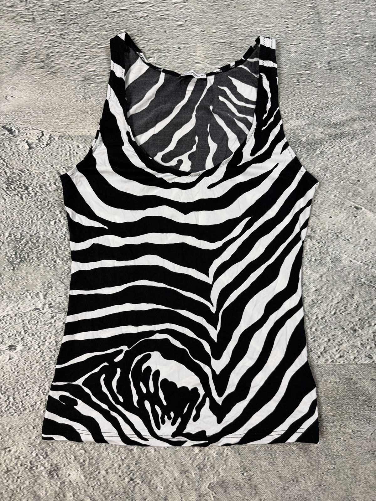 Dolce & Gabbana Dolce & Gabbana Intimo Zebra Printed tank top sleeveless Size XS / US 0-2 / IT 36-38 - 1 Thumbnail