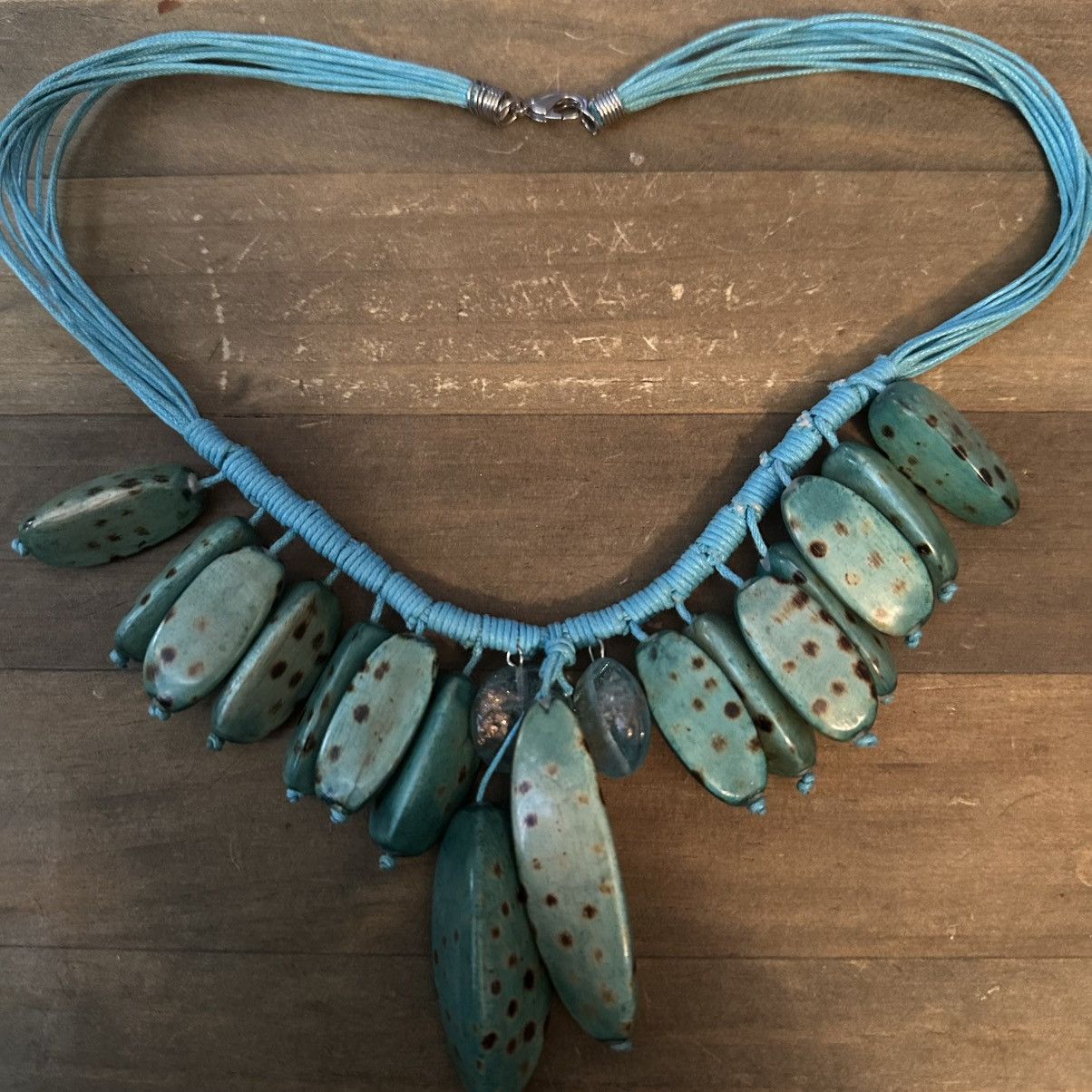 Other Turquoise spotted dagger dangle cord necklace Size ONE SIZE - 2 Thumbnail
