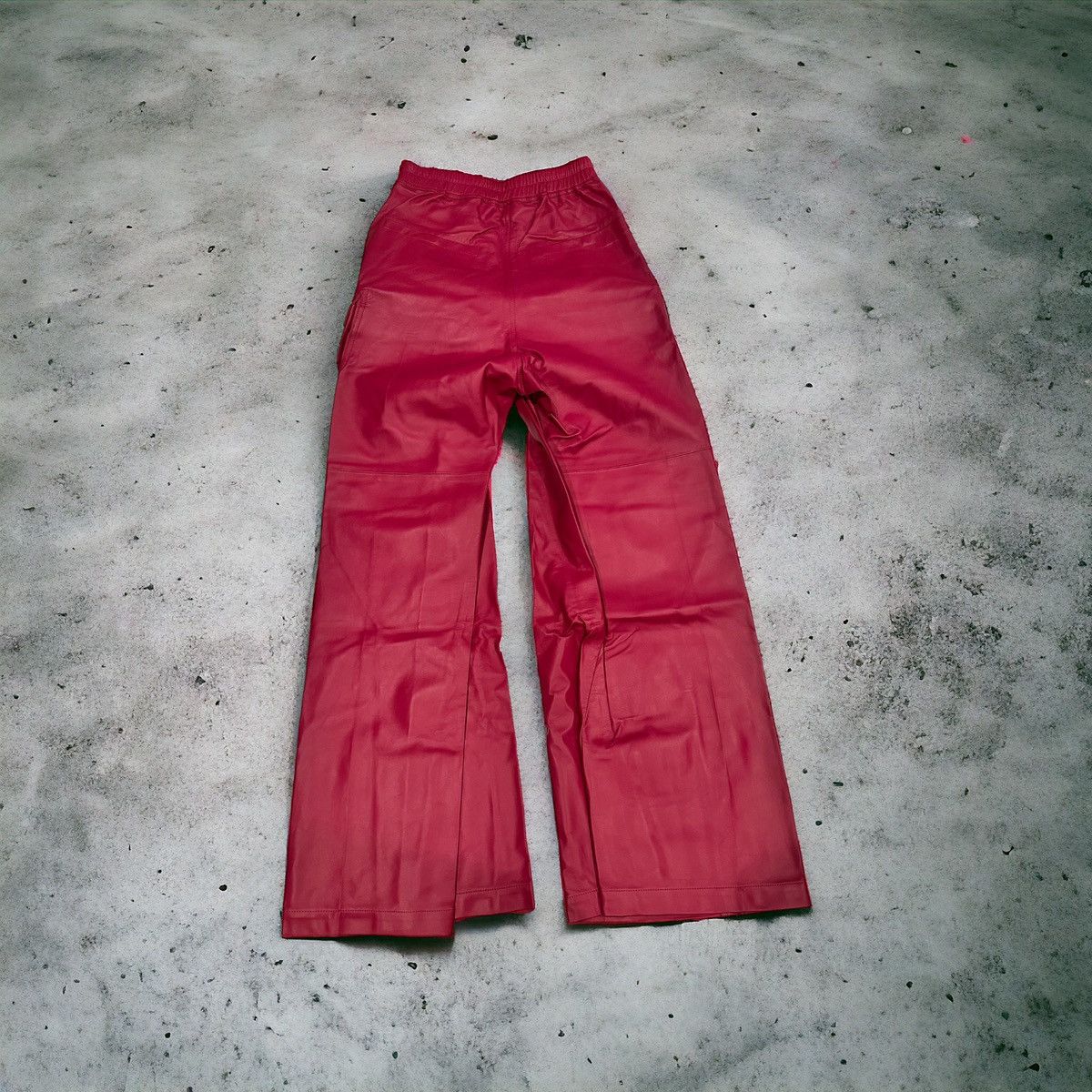 Rick Owens Rick Owen’s Jumbo Cargo Belas Leather Red Size US 30 / EU 46 - 2 Thumbnail