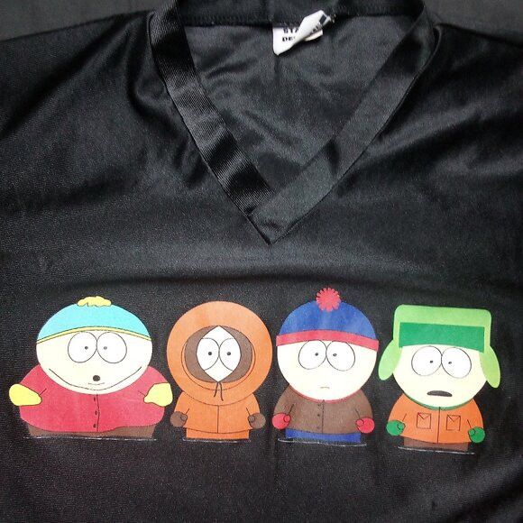 Vintage Vintage Stanley Desantis South Park Jersey T-Shirt Size US L / EU 52-54 / 3 - 1 Thumbnail