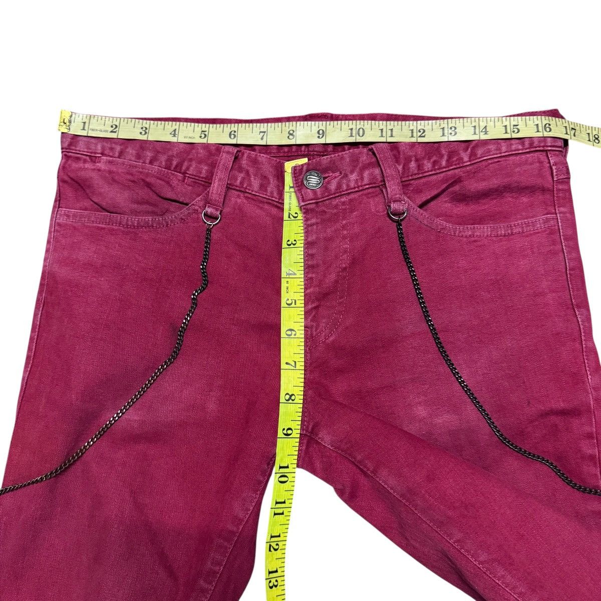 Schlussel Schlussel Brass Red Denim Skinny Jeans Size US 32 / EU 48 - 16 Thumbnail