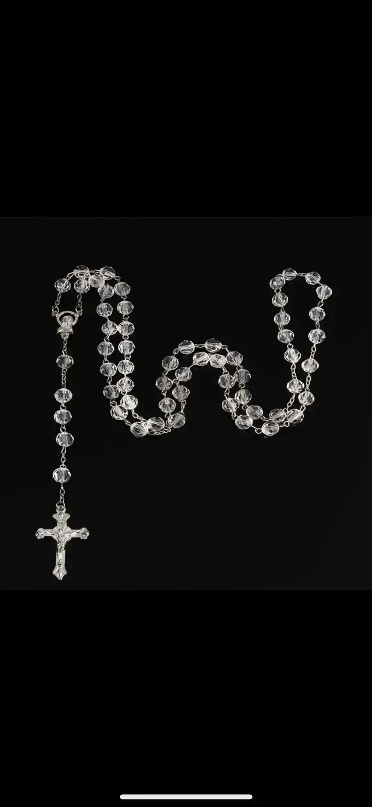 Jewelry Victoria Pearl Imitation White Crystal Beads Necklace Size ONE SIZE - 2 Thumbnail