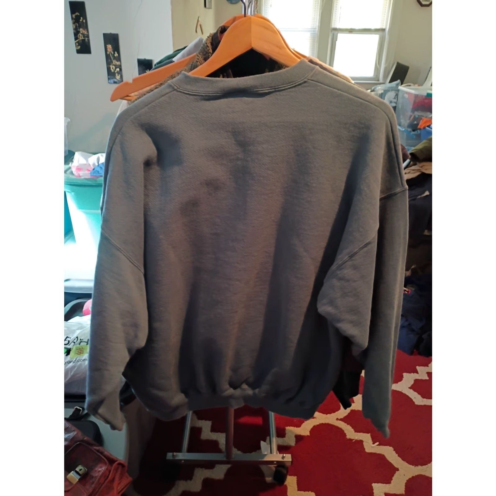 Tultex VINTAGE Tultex Sweatshirt XL Gray Made In USA Pullover Men Travel USA VG Mens Size US XL / EU 56 / 4 - 4 Thumbnail