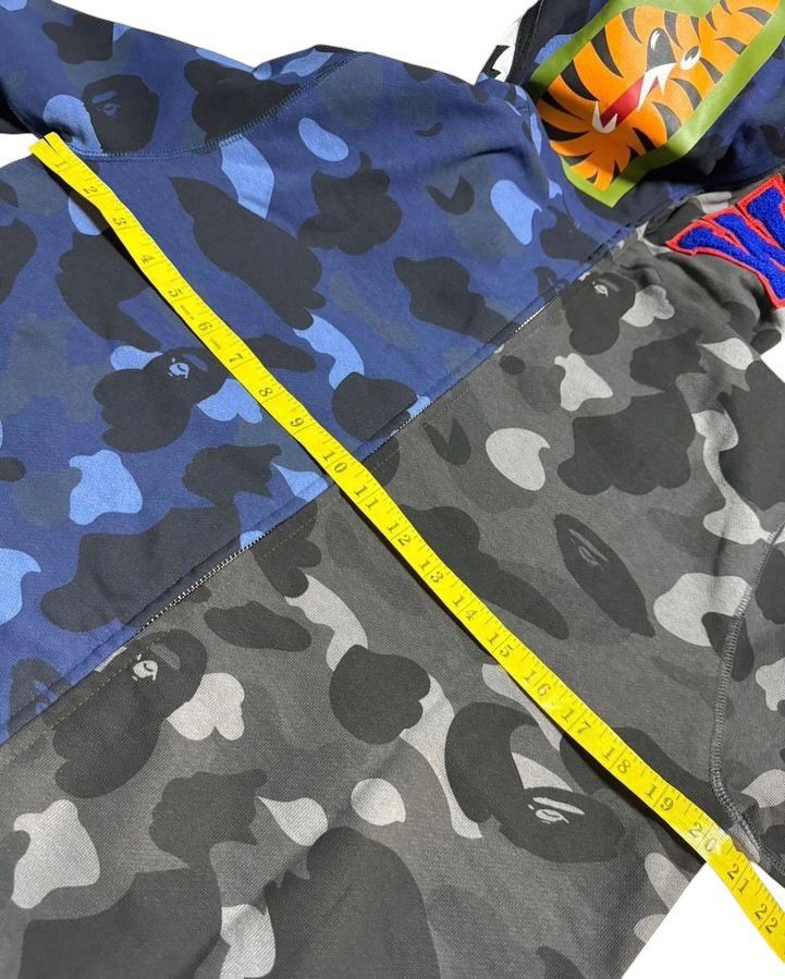 Bape BAPE Black & Navy Camo Full zip hoodie Size US M / EU 48-50 / 2 - 6 Thumbnail