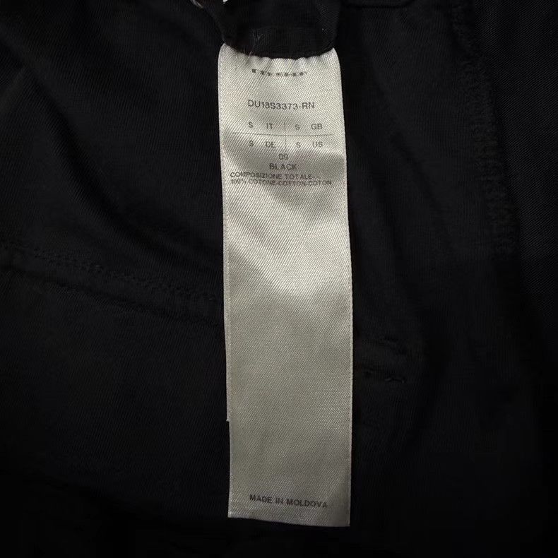 Rick Owens Rick Owens Black Drawstring Dropped Crotch Trousers Q10 Size US 31 - 3 Thumbnail