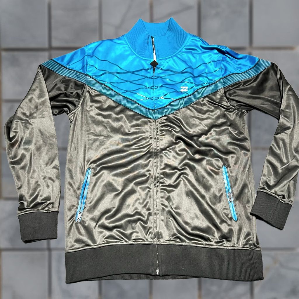 Billabong Billabong Track Jacket Womens XL Blue Black Chevron Point Coat Size XL / US 12-14 / IT 48-50 - 1 Thumbnail