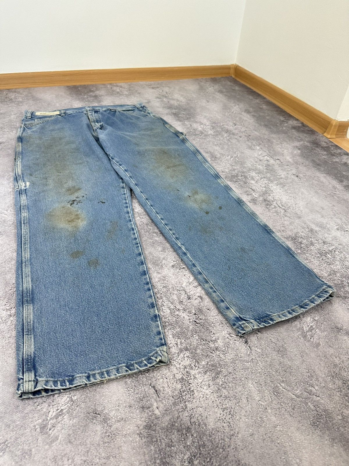 Dickies Vintage Dickies Light Blue Carpenter Baggy USA Work Pants Size US 34 / EU 50 - 9 Thumbnail
