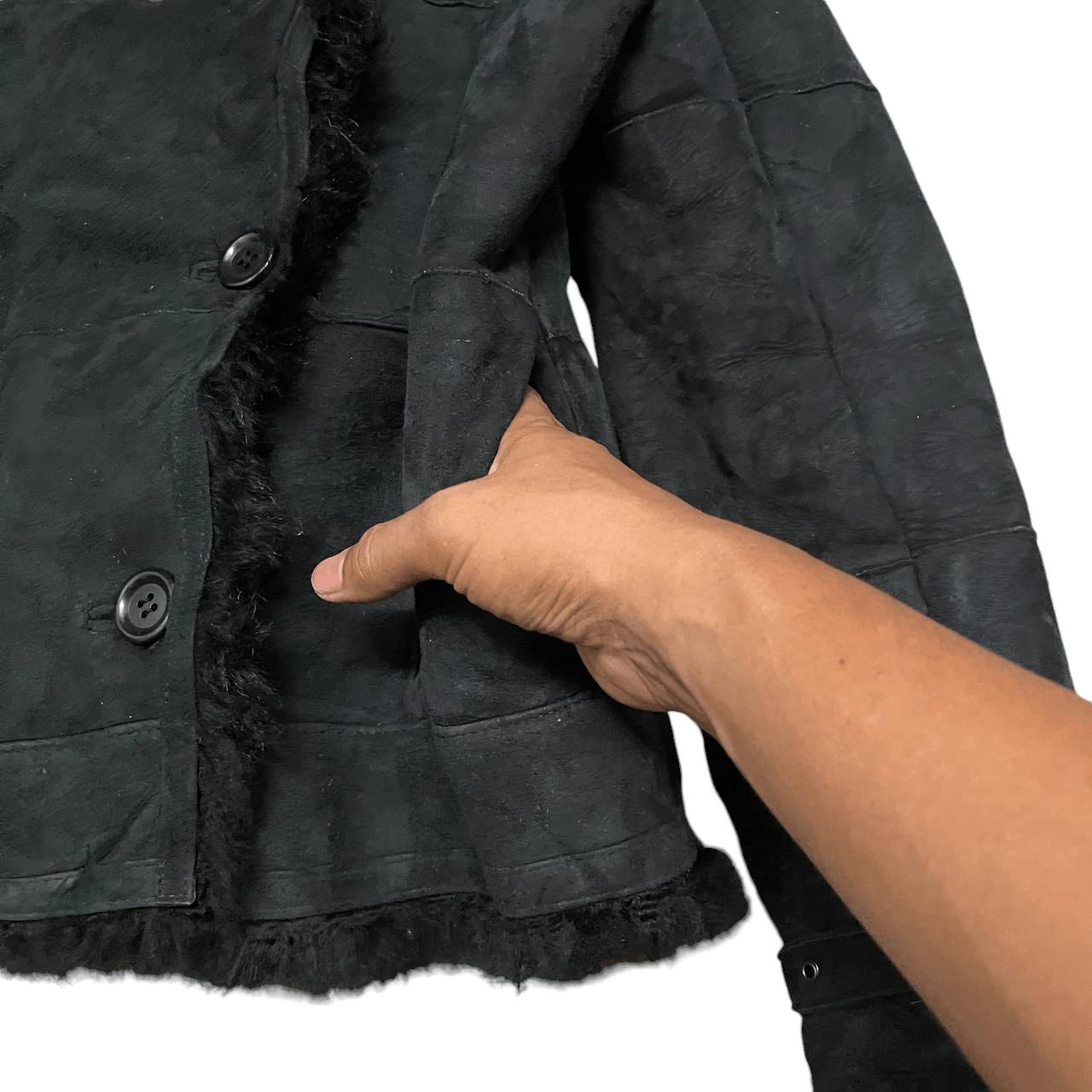 14th Addiction Vintage Ozoc Fur Leather Jacket ifsixwasnine lgb kmrii Size US M / EU 48-50 / 2 - 6 Thumbnail