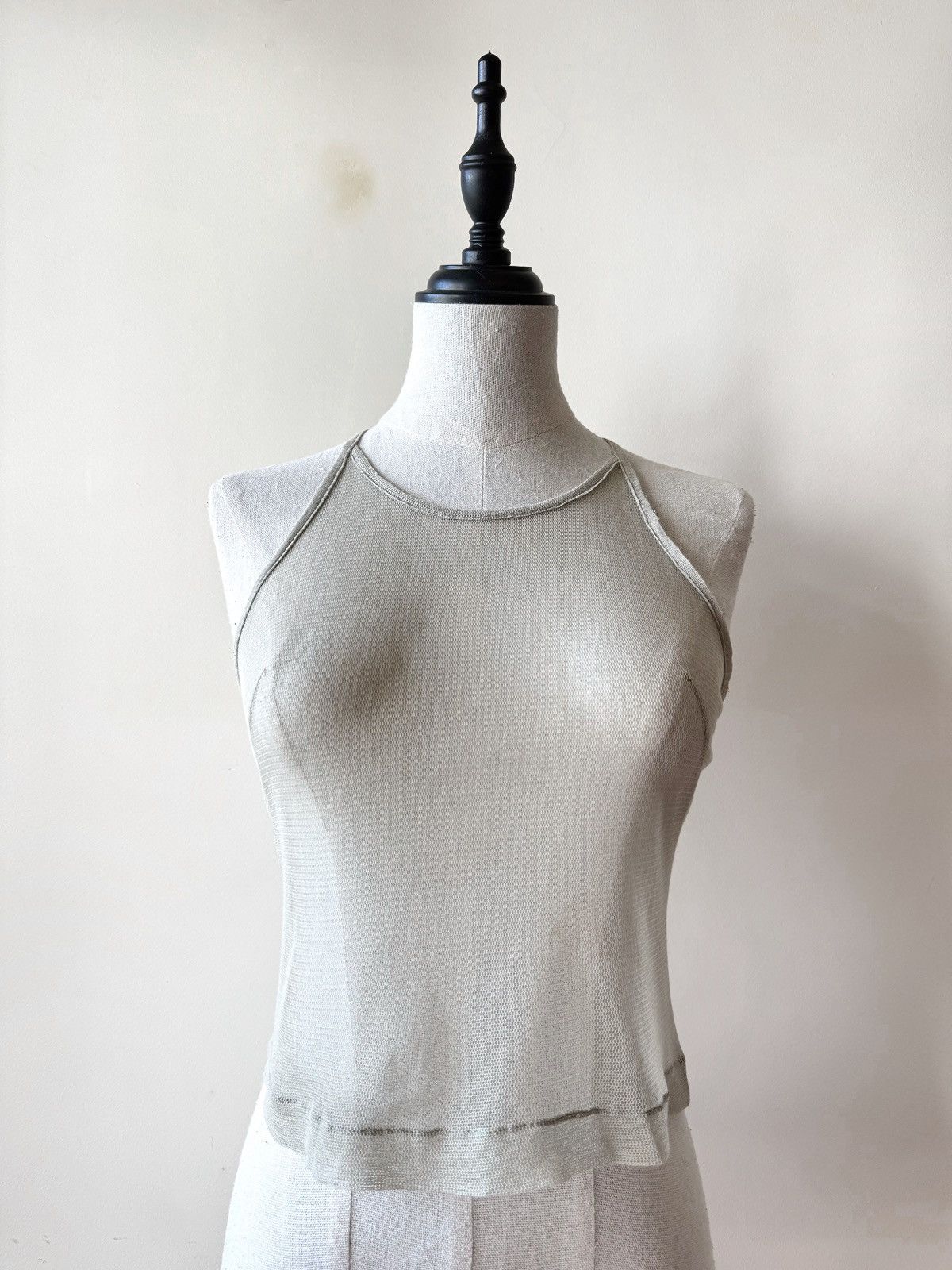 Maison Margiela Maison Martin Margiela 1990's Exposed Seams Halter Mesh Top Size M / US 6-8 / IT 42-44 - 2 Thumbnail