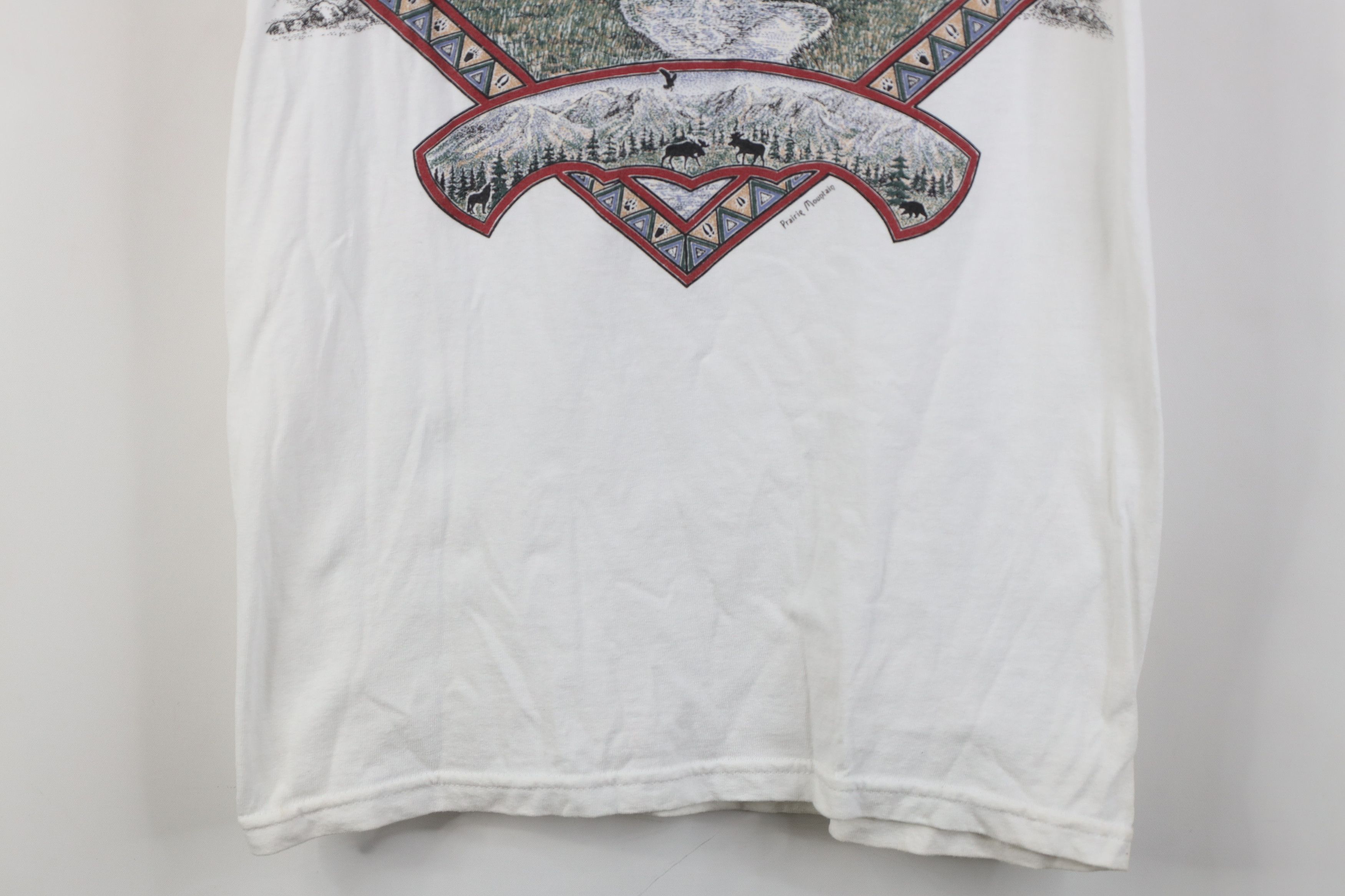 Vintage Vintage 90s Streetwear Alaska Nature Eagle Mountain T-Shirt Size S / US 4 / IT 40 - 3 Thumbnail