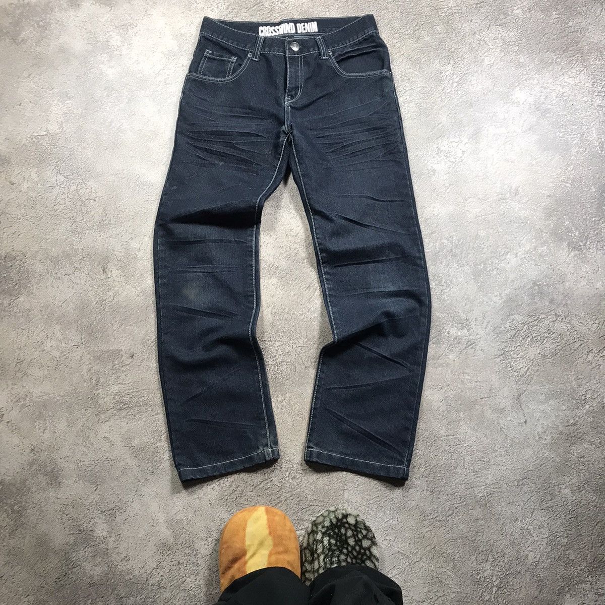 Vintage Vintage Y2K Baggy Distressed Flared Jeans Skate Grunge 29 Size US 29 - 2 Thumbnail