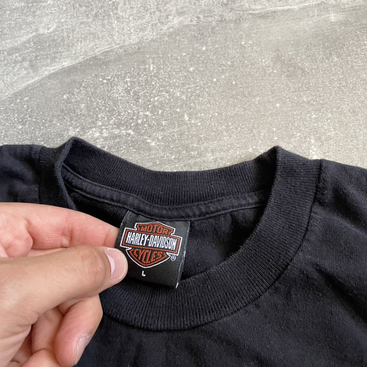 Harley Davidson Vintage Flaming fire Harley Davidson Long Sleeve shirt emble Size US L / EU 52-54 / 3 - 5 Thumbnail