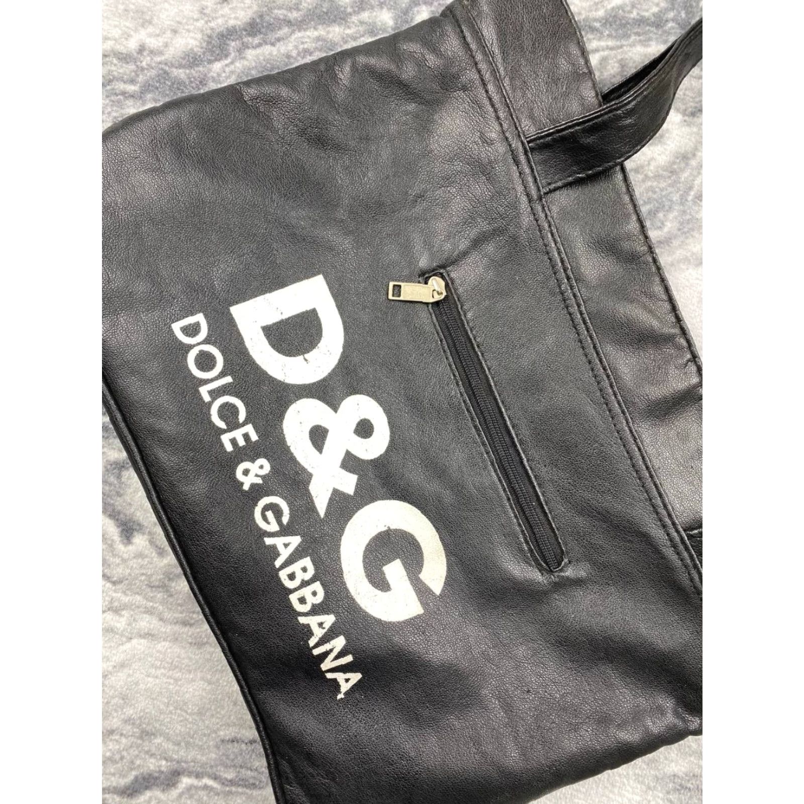 Dolce & Gabbana Dolce&Gabbana Leather Bag Big Logo DG Women Black Shoulder Bag Size ONE SIZE - 2 Thumbnail