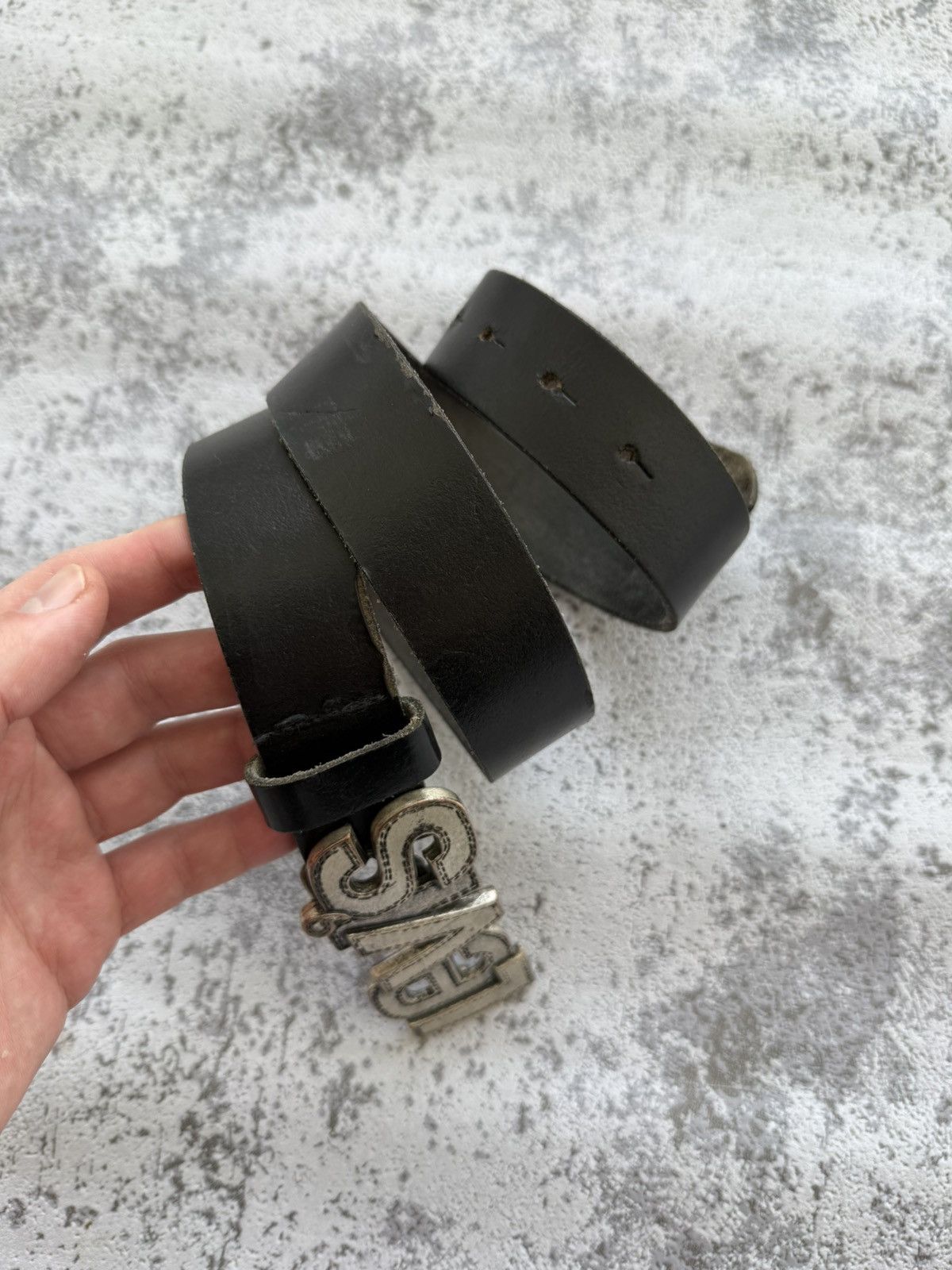 Levi's × Levi's Vintage Clothing × Vintage Vintage Levi’s Big Logo Rare Leather Belt Size ONE SIZE - 3 Thumbnail