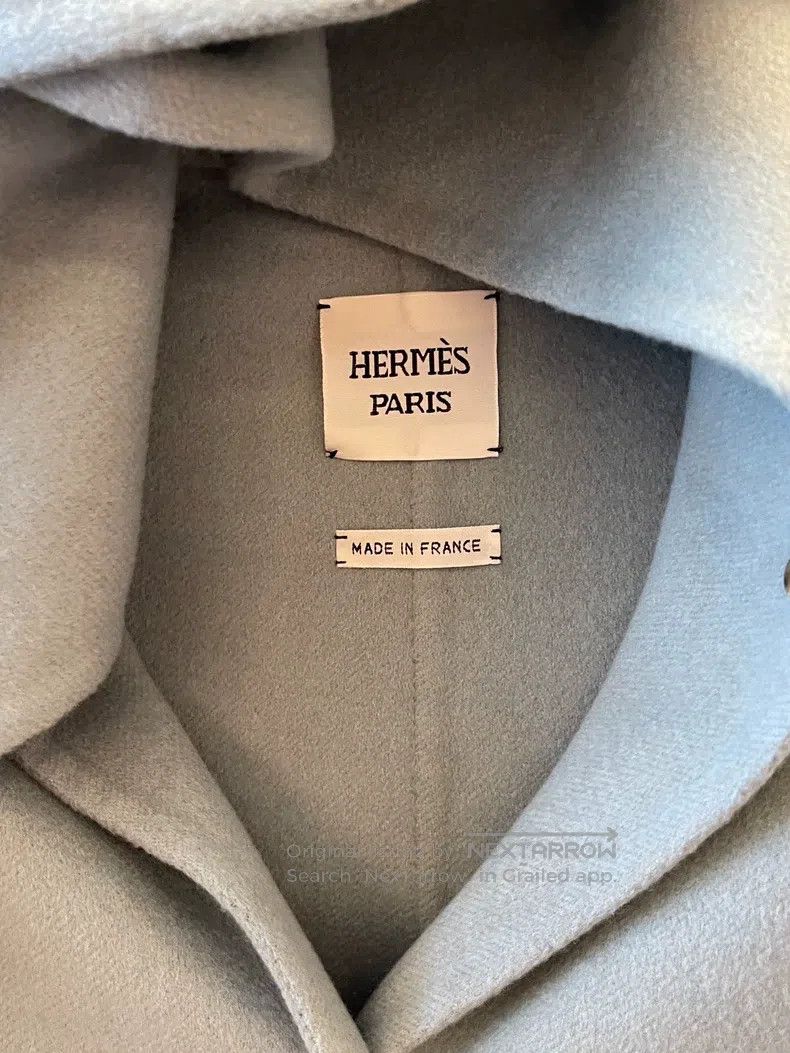 Hermes Hermes Double-sided cashmere and wool coat, rabbit ear col Size XS / US 0-2 / IT 36-38 - 2 Thumbnail