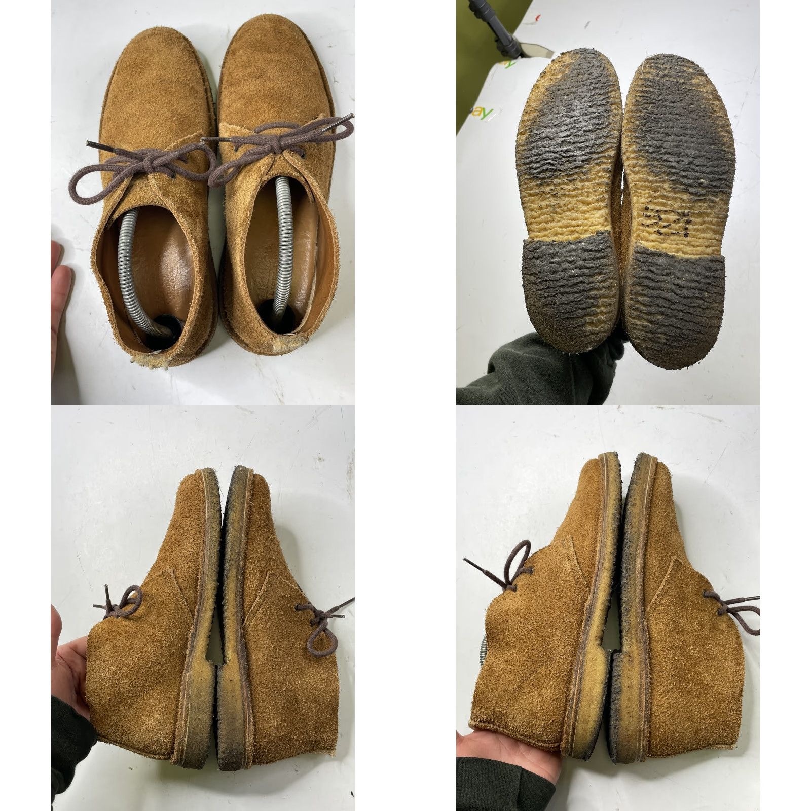 Vintage Astroflex Chukka Boot Mens 8 41 Brown Suede Leather Gum Soles Italy Leather Upper Mid-Moderate Wear Size US 8 / EU 41 - 8 Thumbnail