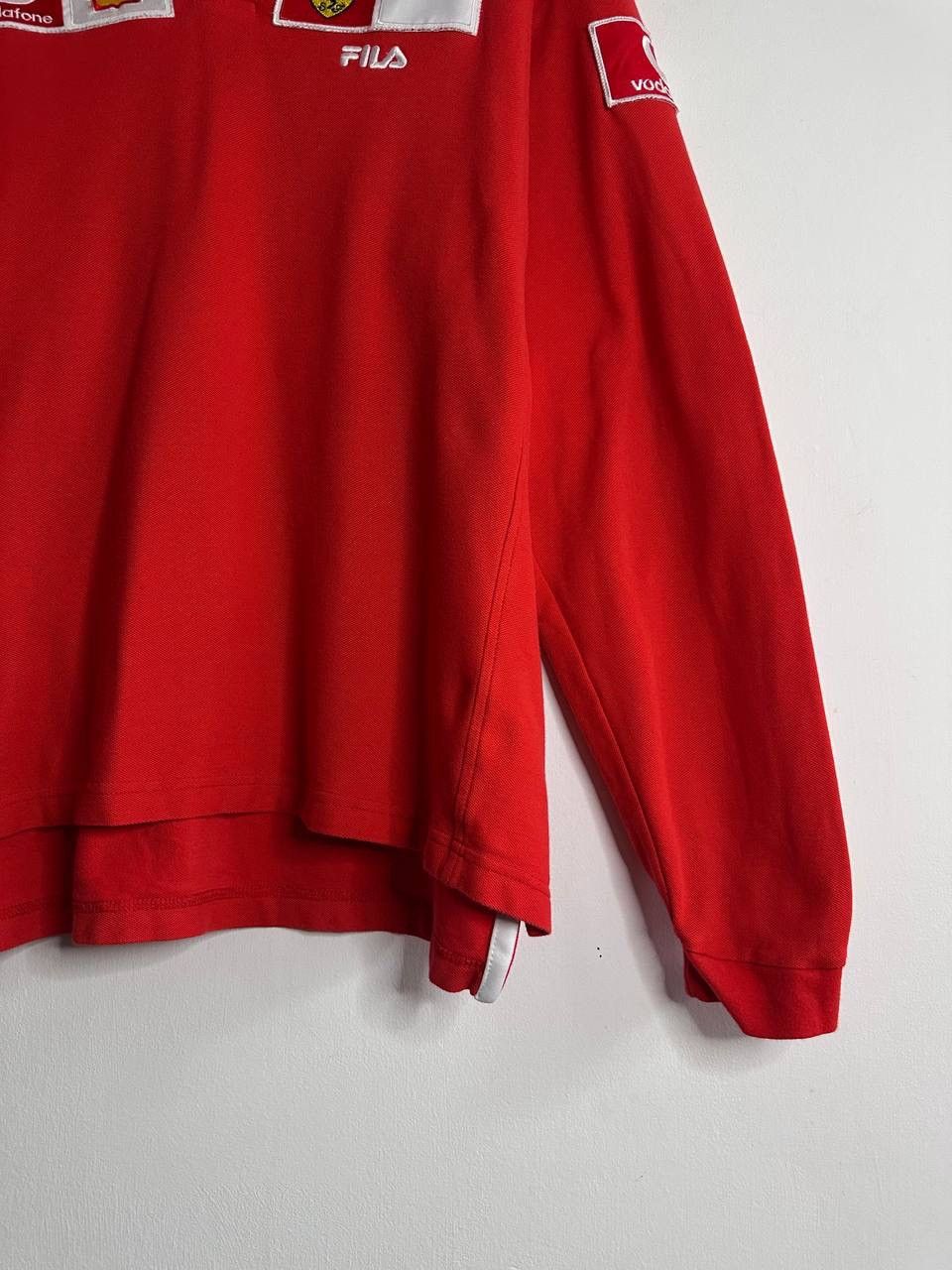 Ferrari Fila Ferrari Vodafone Shell Vintage F1 Team Polo Long Sleeve Size US XL / EU 56 / 4 - 4 Thumbnail