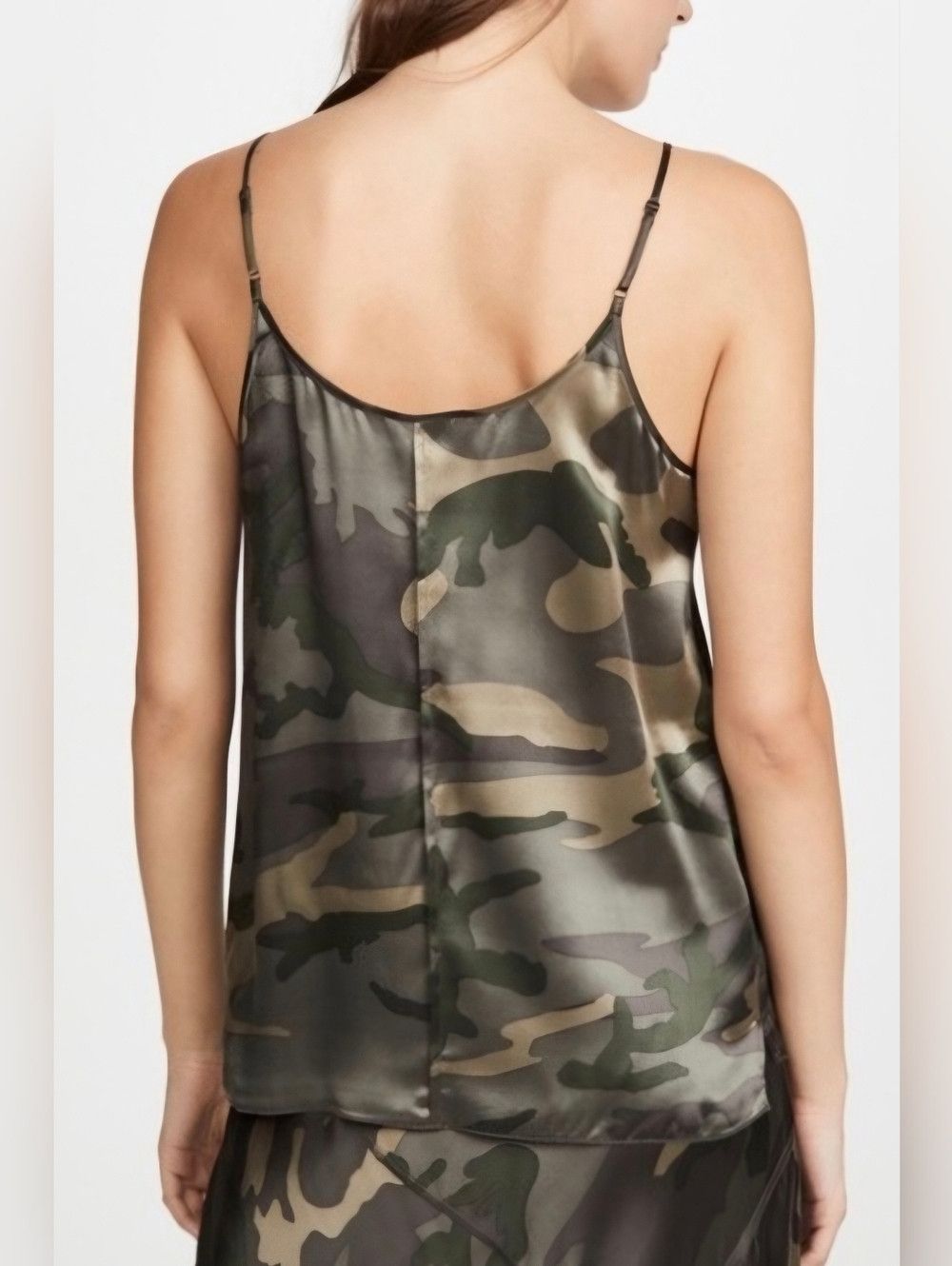 ATM Anthony Thomas Melillo REVOLVE ATM Jungle Camo Silk Cami Gift Party Spring Summer Size S / US 4 / IT 40 - 4 Thumbnail