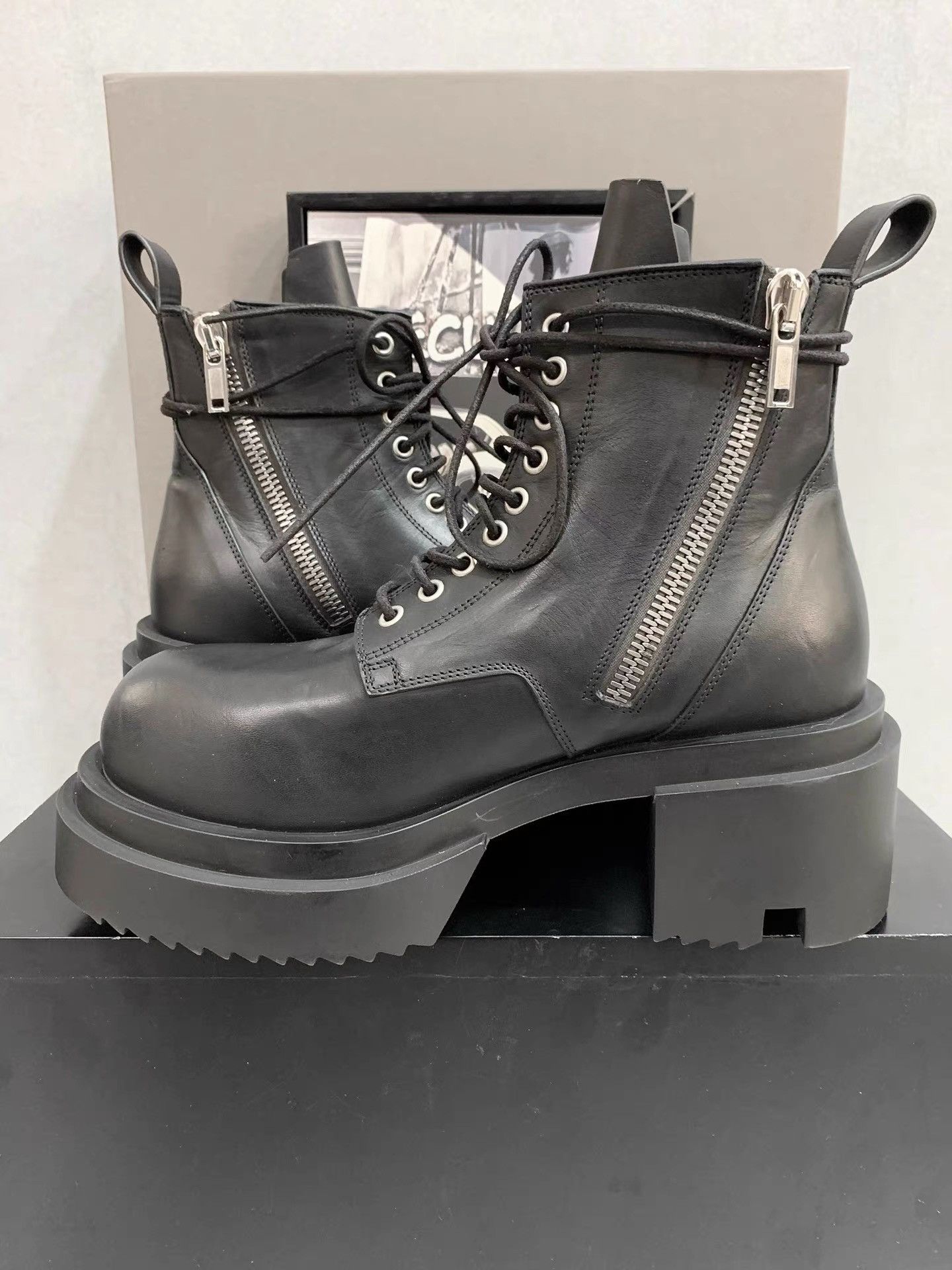 Rick Owens Rick Owens Bogun Runway Thick Sole Boots K34 Size US 6 / EU 39 - 6 Thumbnail