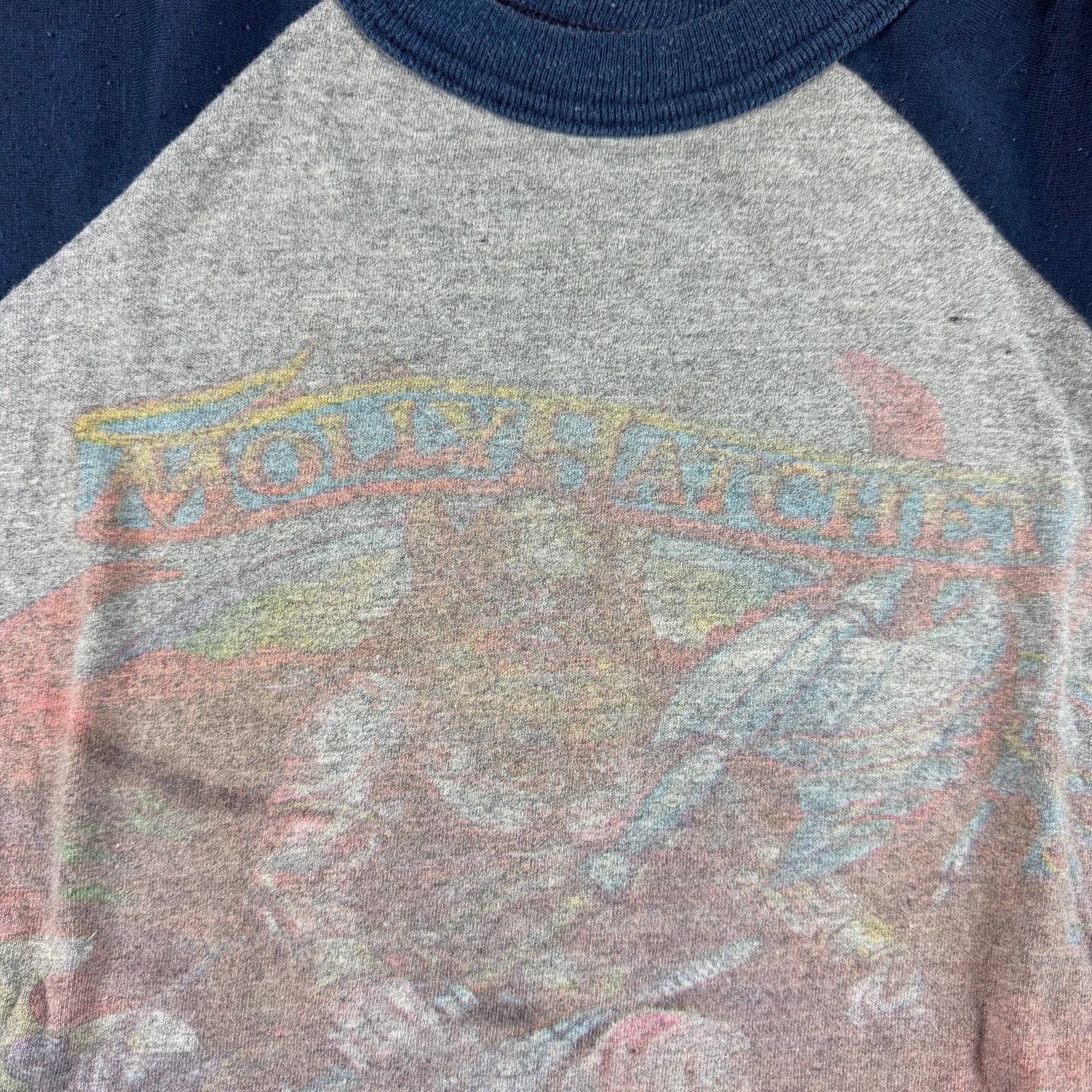 Band Tees × Velva Sheen Vintage Molly Hatchet Raglan Shirt 79-80 World Tour Size S Size US S / EU 44-46 / 1 - 3 Thumbnail