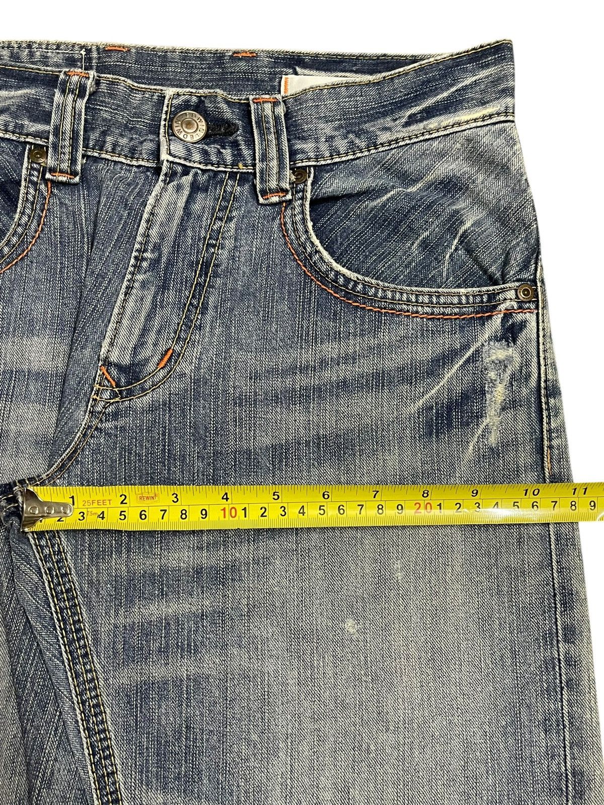 Edwin Edwin Exclusive Vintage XV Blue Faded Wash Style Loose Jeans Size US 30 / EU 46 - 15 Thumbnail