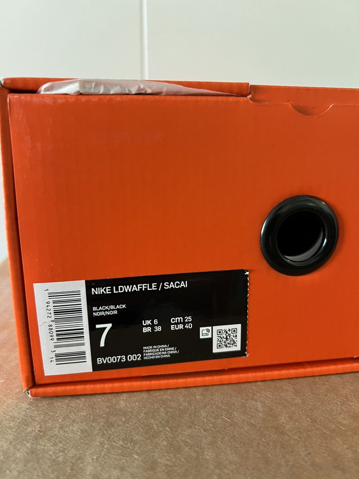 Nike × Sacai Sacai x Nike LD Waffle Nylon Black Size US 8.5 / IT 38.5 - 10 Thumbnail