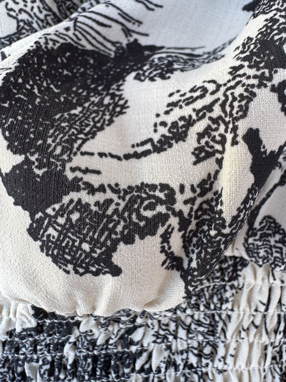 Other Women’s small black cream maxi dress puff sleeve romantic Size S / US 4 / IT 40 - 5 Thumbnail