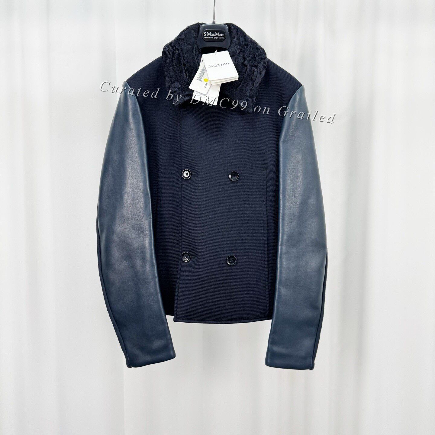 Valentino Valentino Wool Fur Sleeve Coat Size US S / EU 44-46 / 1 - 1 Thumbnail
