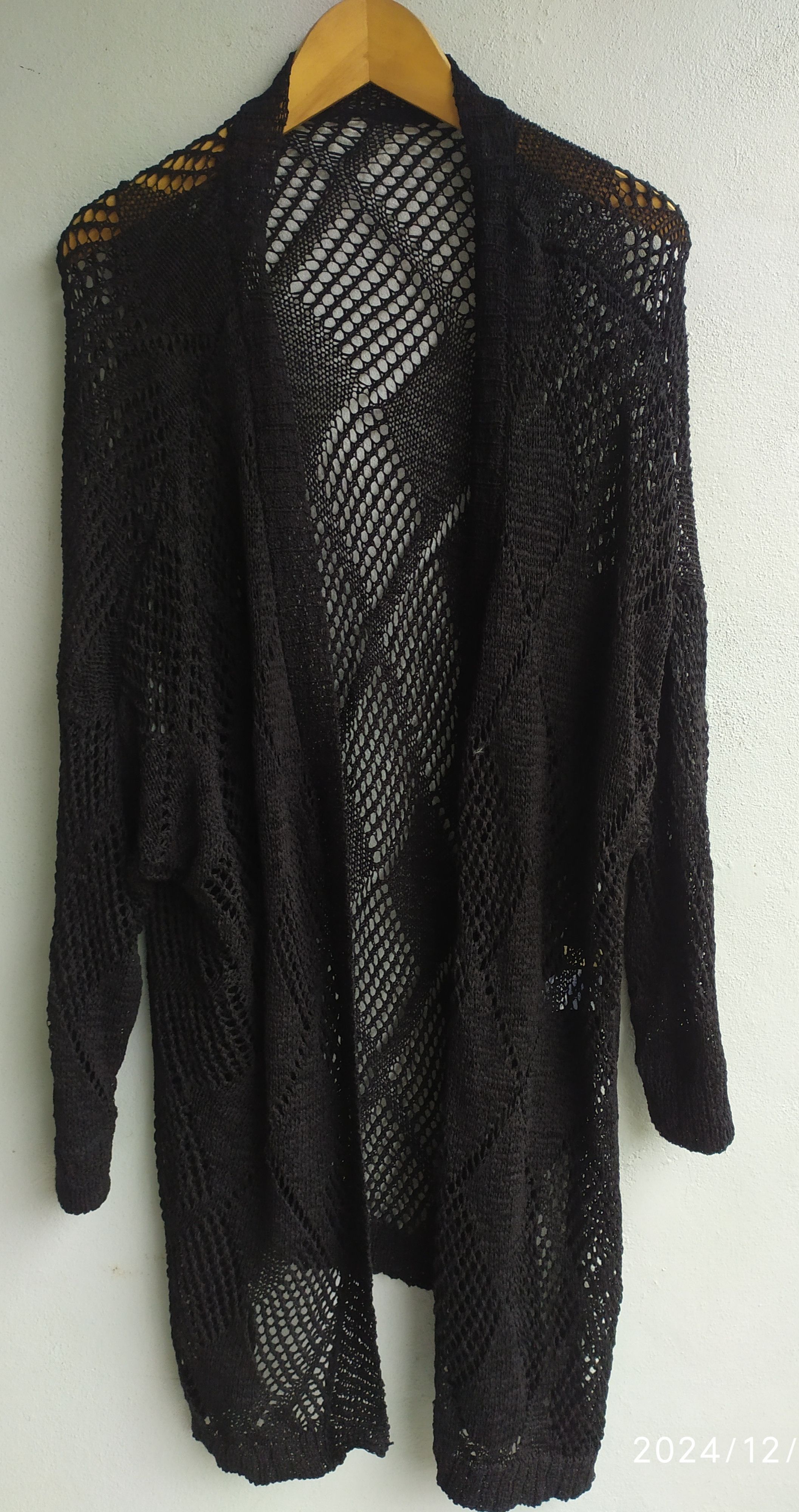If Six Was Nine × Japanese Brand × Le Grande Bleu (L.G.B.) All Off Your Favourites Mesh Black Cardigan Knitwear Size US M / EU 48-50 / 2 - 1 Thumbnail