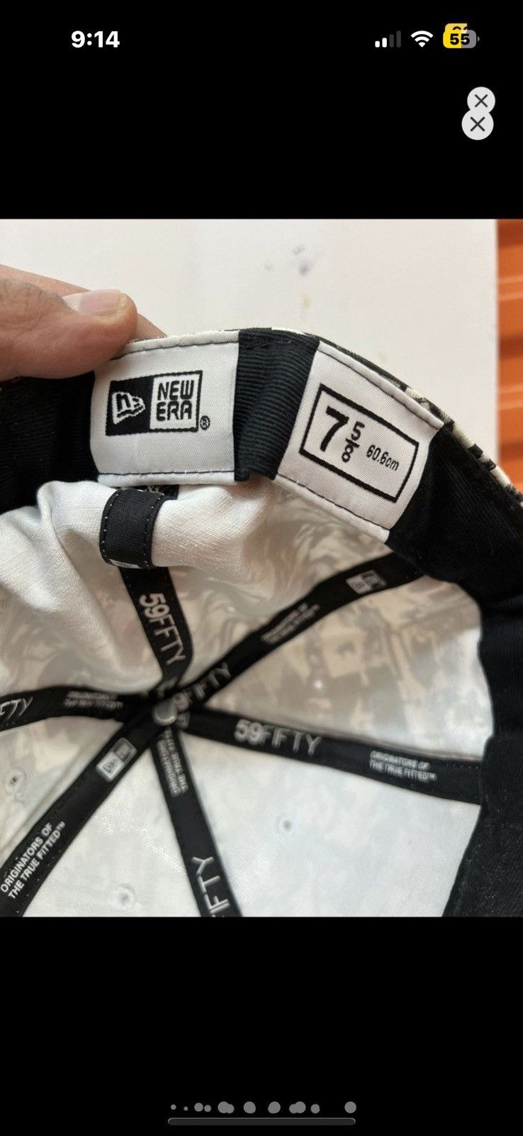 New Era ***FINAL DROP***RARE 00s ETNIES PHOTOGRAPH NEW ERA HAT 75/8 Size ONE SIZE - 9 Thumbnail