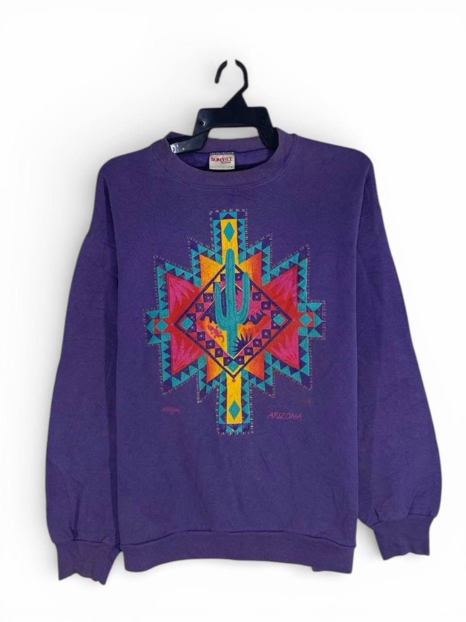 Other Vintage 90s arizona art cactus sweatshirt jumper size L Size US L / EU 52-54 / 3 - 1 Thumbnail