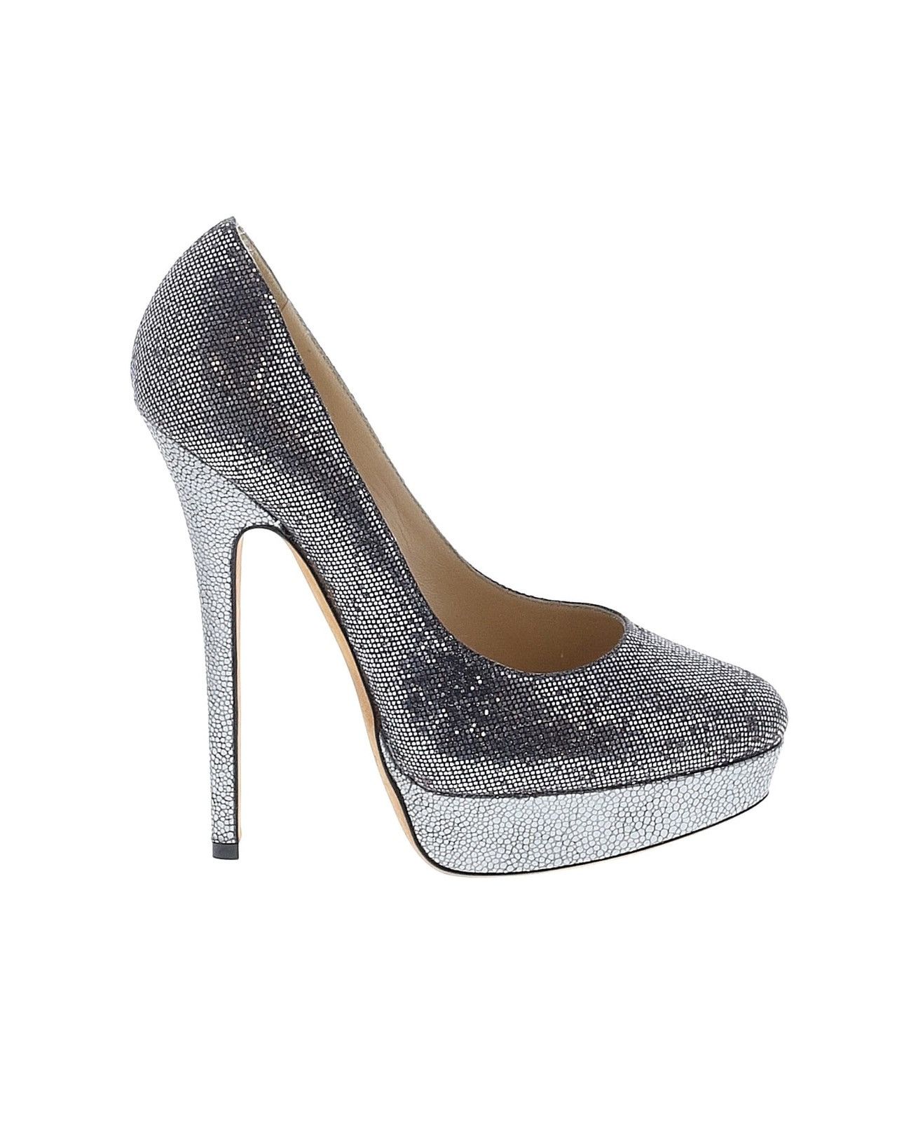 Jimmy Choo Jimmy Choo Metallic Silver Pumps - Sz EU 38.5 Size US 8.5 / IT 38.5 - 2 Thumbnail