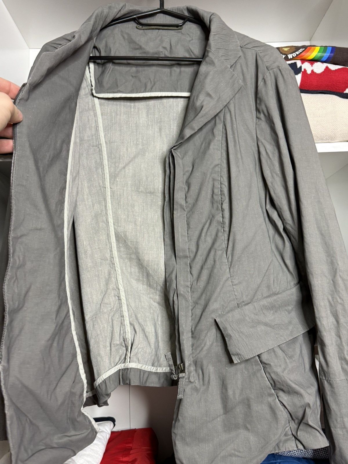 Annette Gortz Anette Gortz Luxury gray linen blazer size 40 Size M / US 6-8 / IT 42-44 - 14 Thumbnail