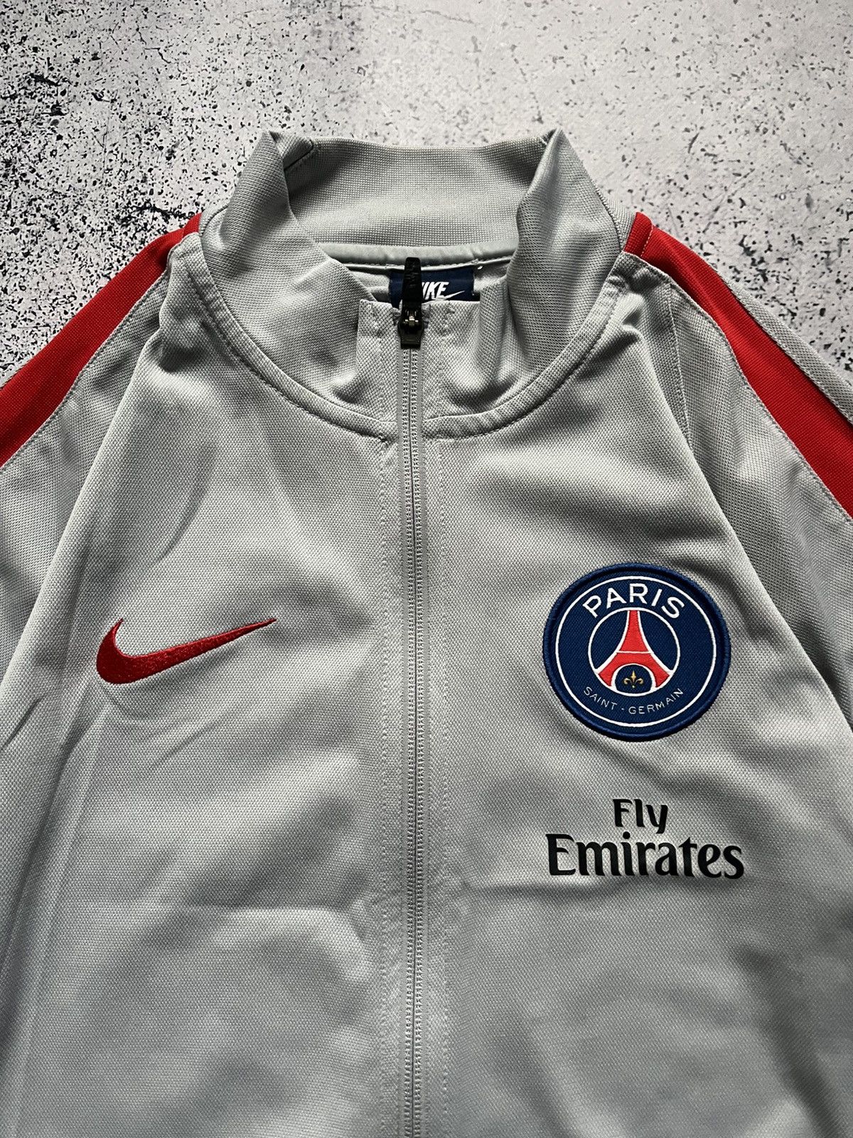 Nike × Vintage Vintage Nike Psg Soccer Track Jacket Training Y2K USA Size US S / EU 44-46 / 1 - 4 Thumbnail