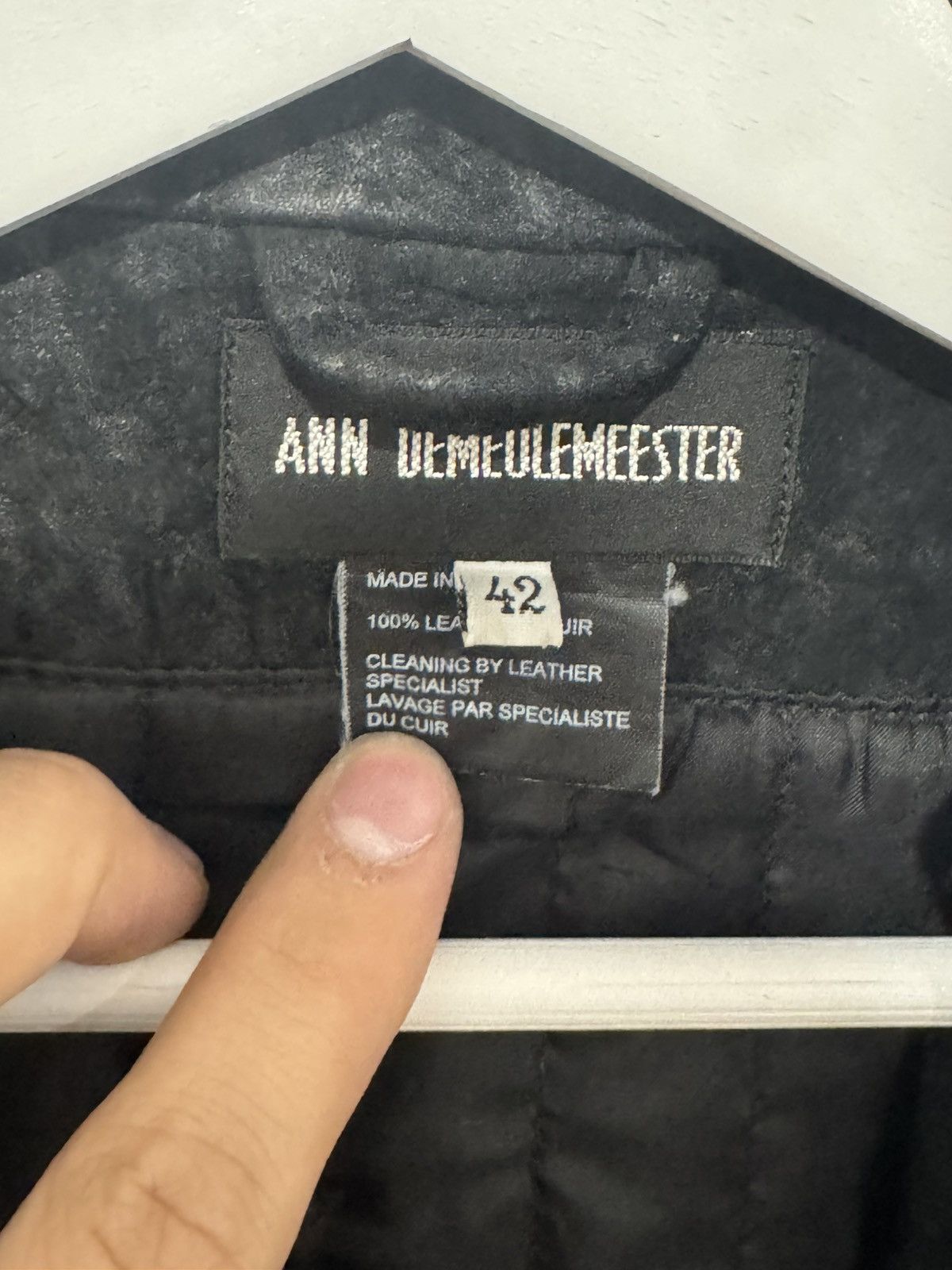 Ann Demeulemeester Ann Demeulemeester 02AW Raw Sheepskin Leather Jacket Size US M / EU 48-50 / 2 - 4 Thumbnail