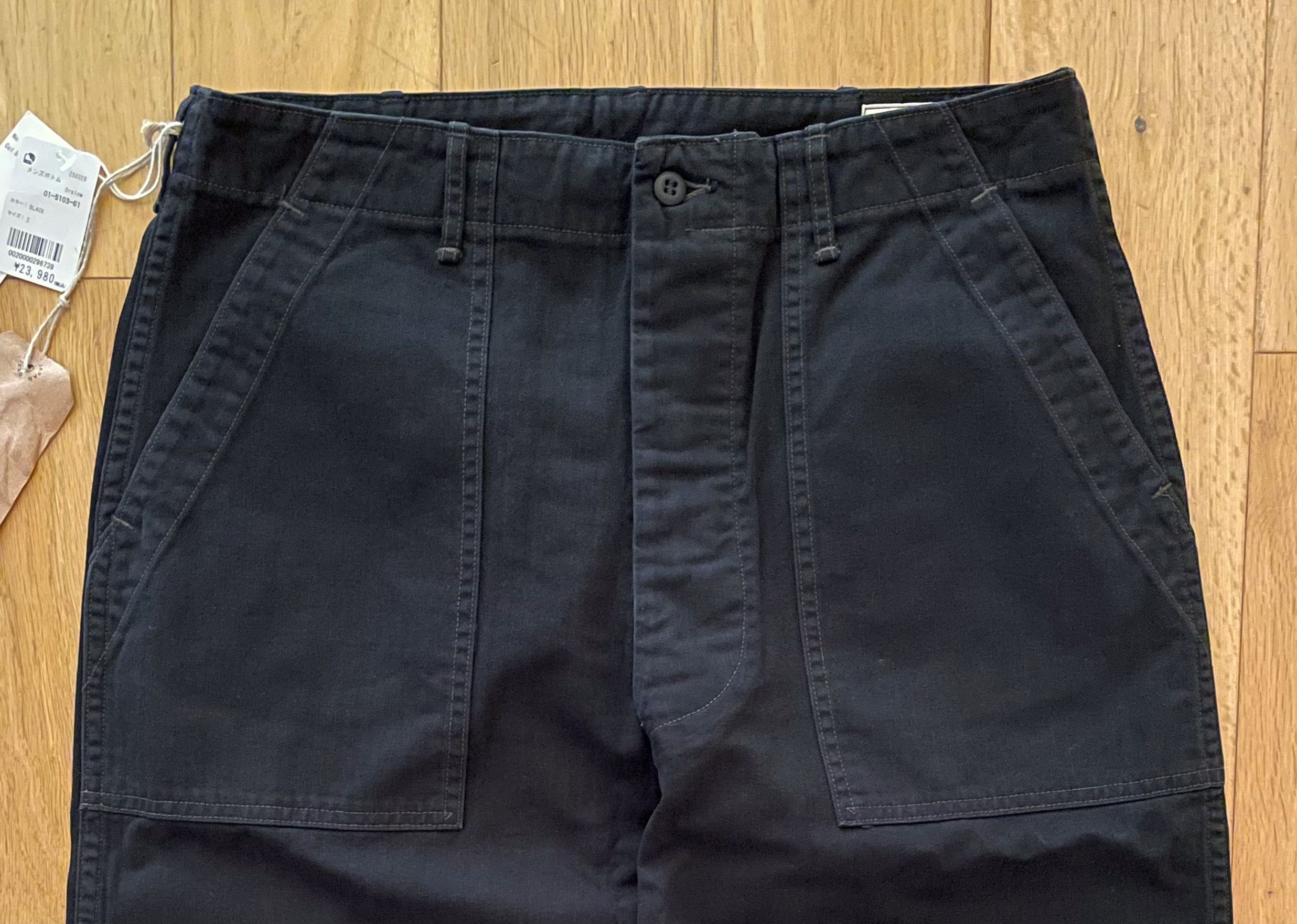 Orslow orSlow US Army Summer Fatigue Pants Black Size 2 Size US 32 / EU 48 - 3 Thumbnail