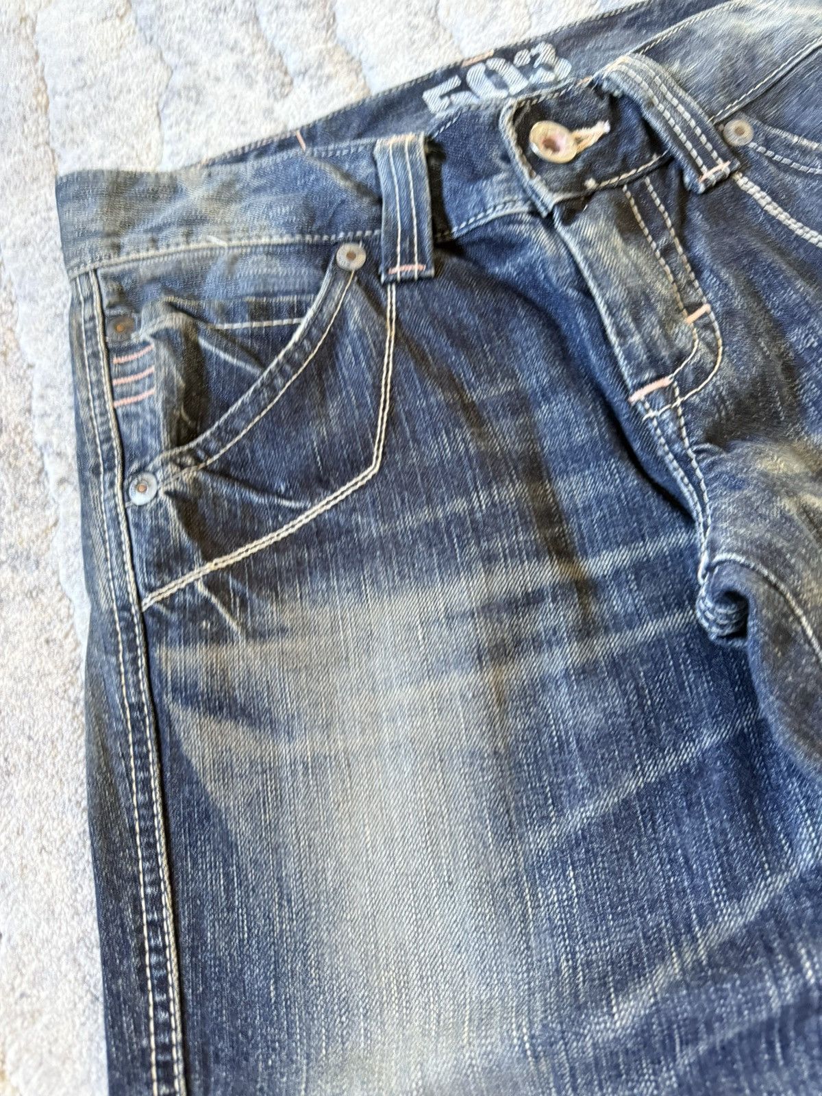 Le Grande Bleu (L.G.B.) Edwin 503 Japan Edition Flared Buckle Back Flared Jeans Size US 28 / EU 44 - 5 Thumbnail