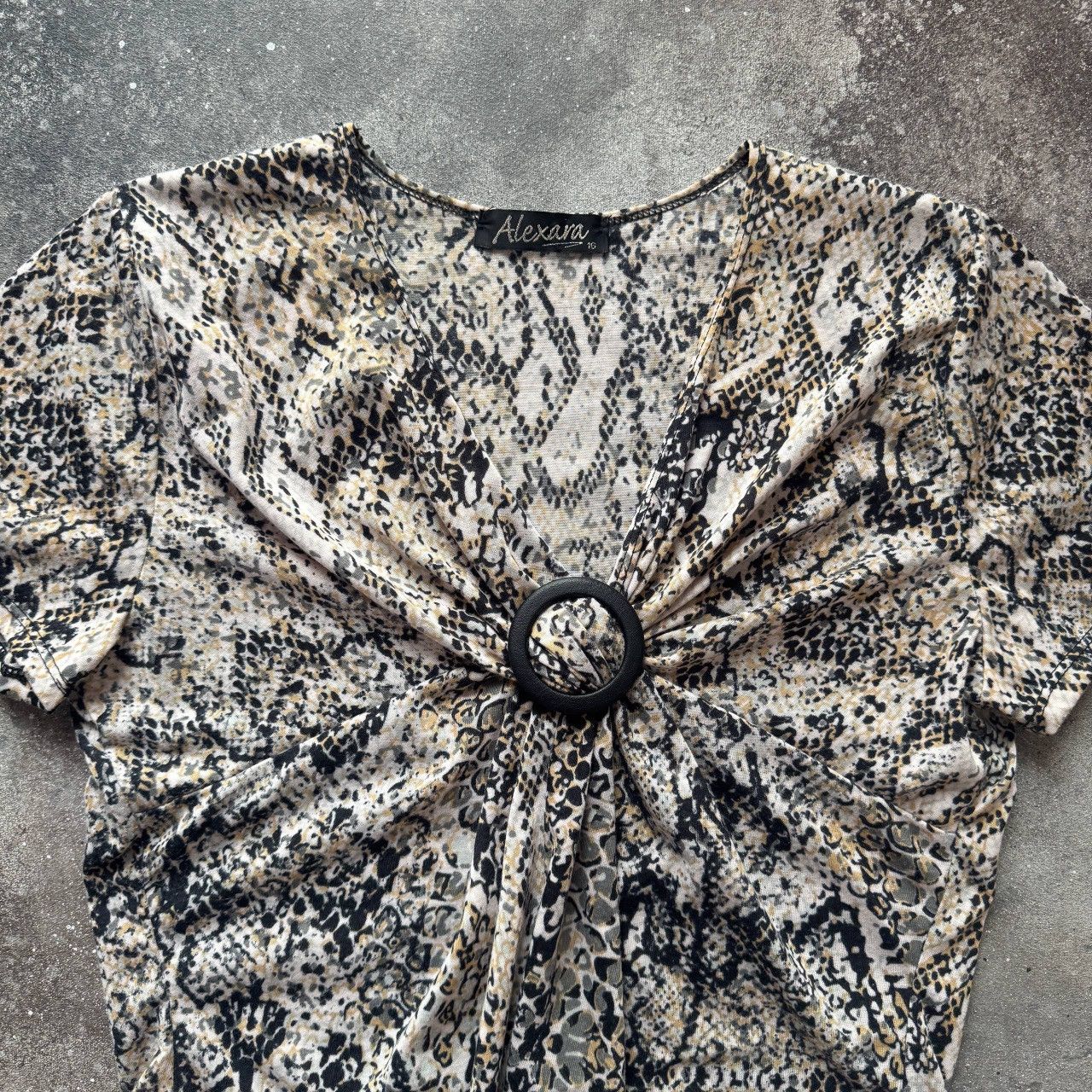 Hysteric Glamour Snake Skin Print Vintage Y2K Super Sexy Blouse Size L / US 10 / IT 46 - 3 Thumbnail