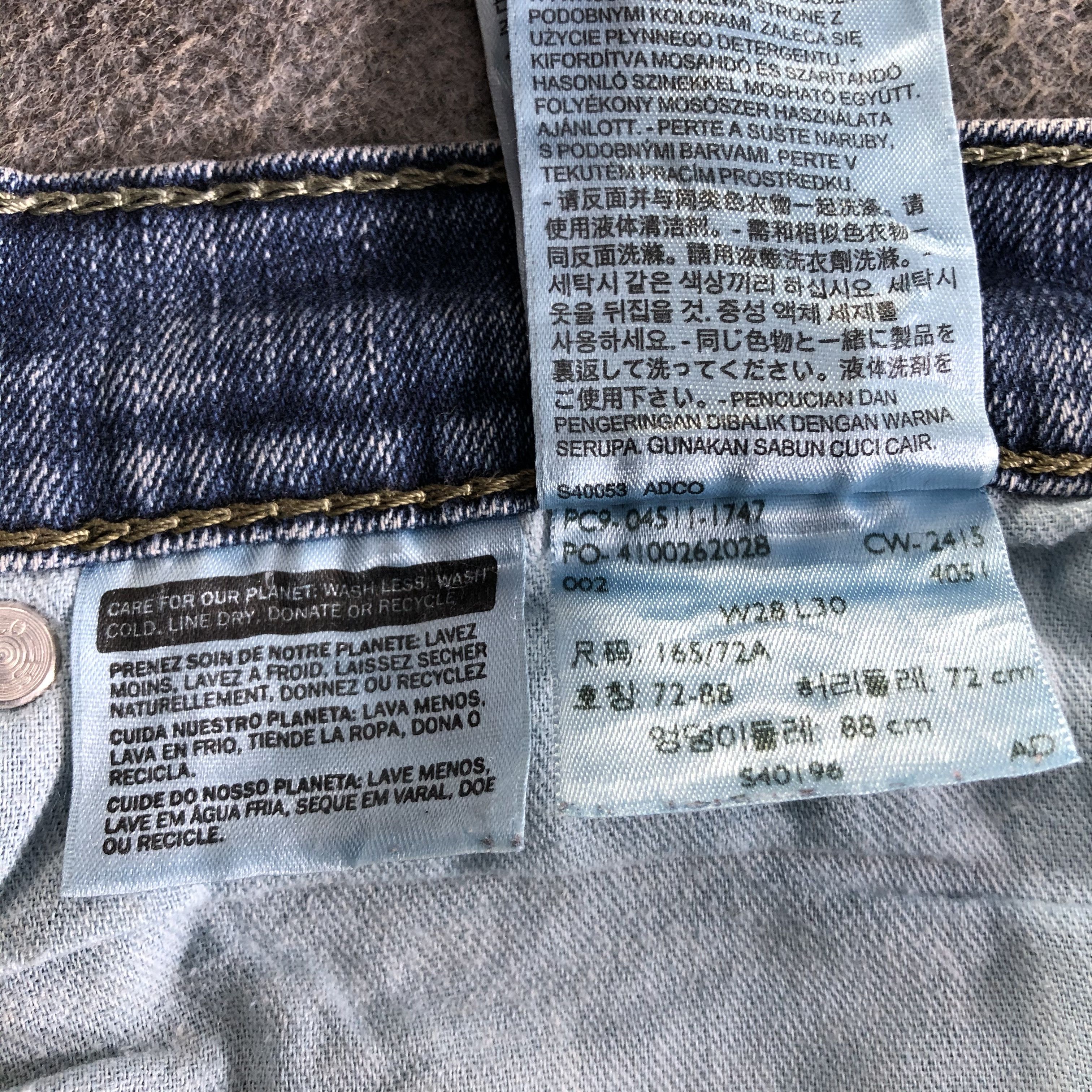 Levi's Vintage Blue Wash Levis 511 Jeans-J4300 Size US 29 - 11 Thumbnail