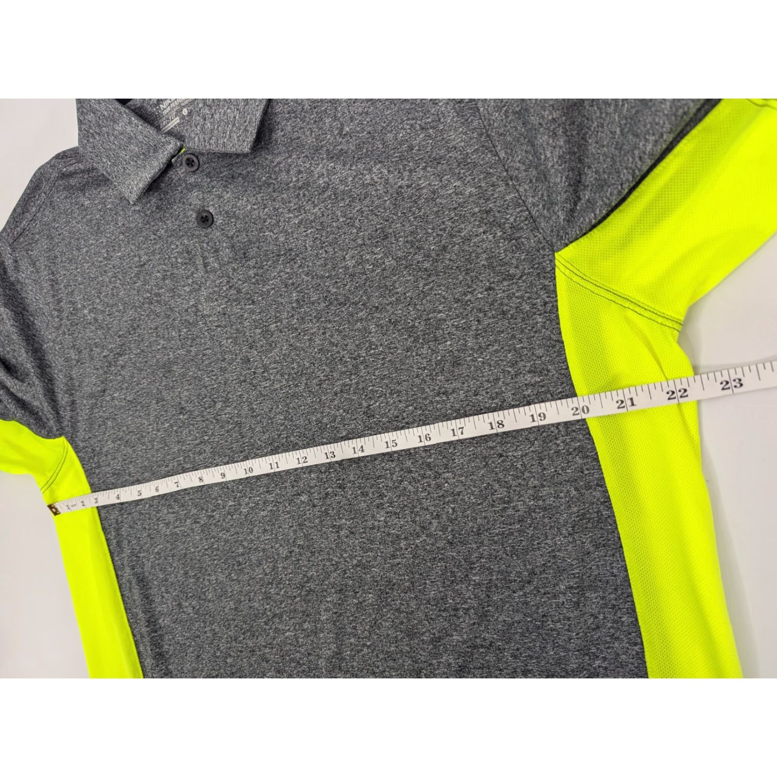 Nike Nike Golf Polo Shirt Mens Large Tour Performance Short Sleeve Gray Yellow 639705 Size US L / EU 52-54 / 3 - 4 Thumbnail