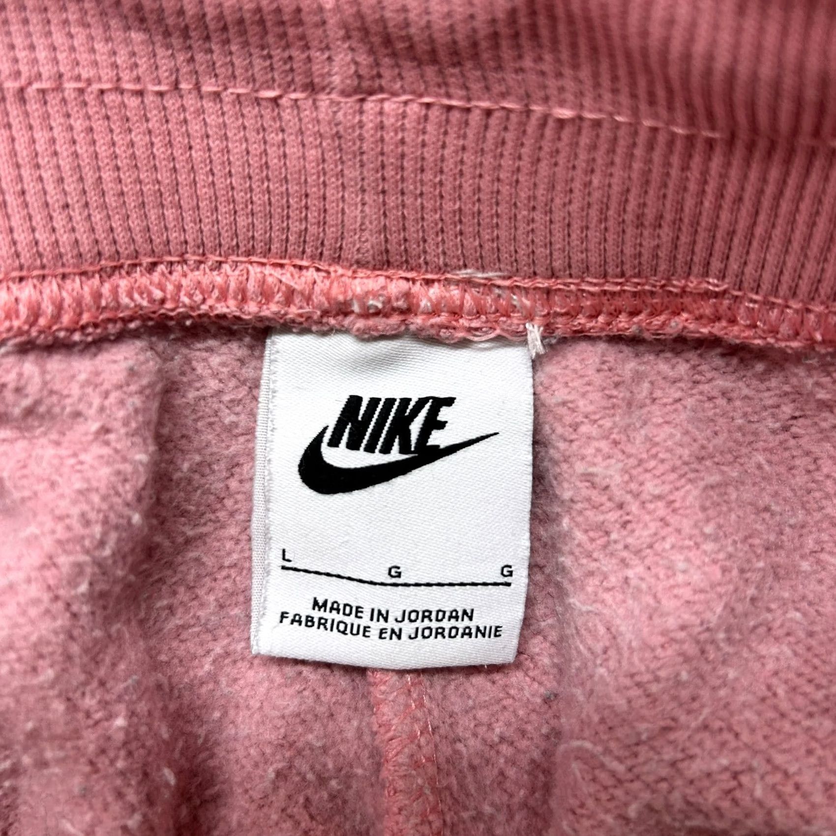 Nike Nike Sweatpants Womens L Pink Drawstring Fleece Cotton Baggy Wide Leg Athletic Tapered Inseam 34 in Size 36" / US 14 / IT 50 - 3 Thumbnail