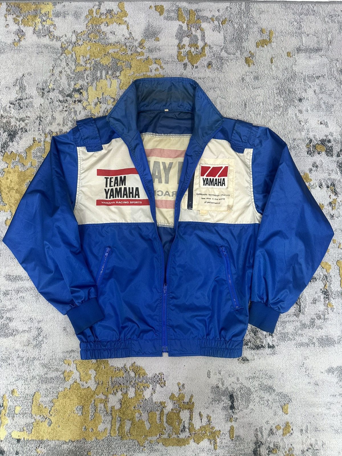 Yamaha Vintage 80s Yamaha Team Racing Rider Windbreaker/Collections Size US L / EU 52-54 / 3 - 12 Thumbnail