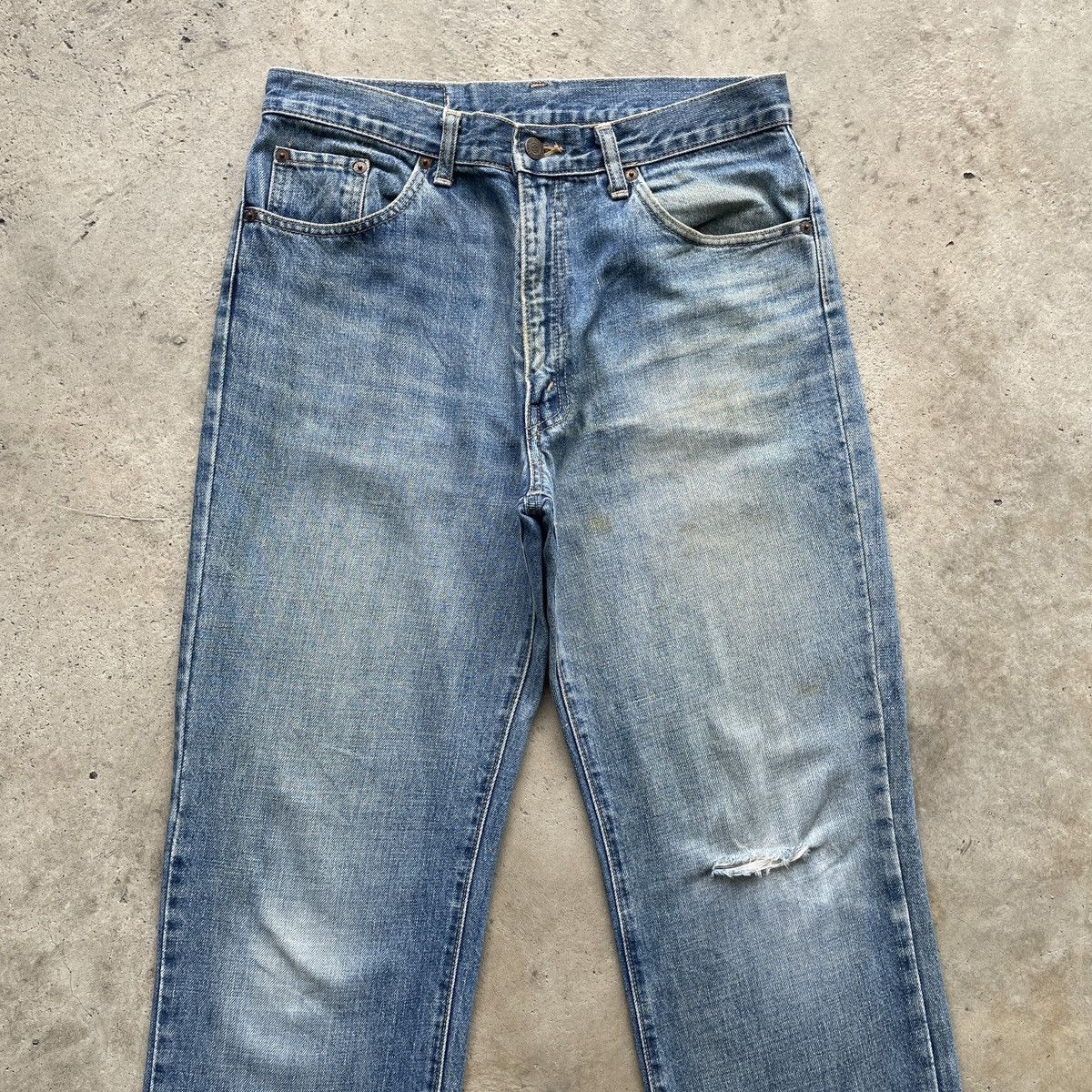 Japanese Brand Vintage Japan GLHEART Jeans Distressed Faded Denim Pants W31 Size US 31 - 3 Thumbnail