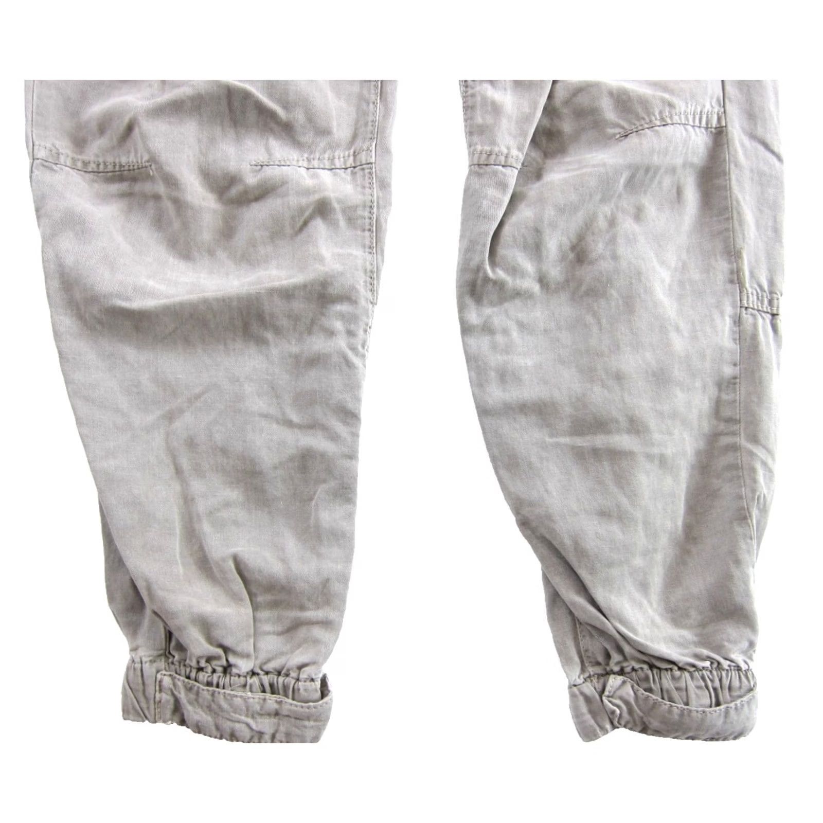 Allsaints AllSaints Val Trouser Pant Women Beige Tencel Linen Patch Pocket Cargo Jogger 4 Size 27" / US 4 / IT 40 - 5 Thumbnail