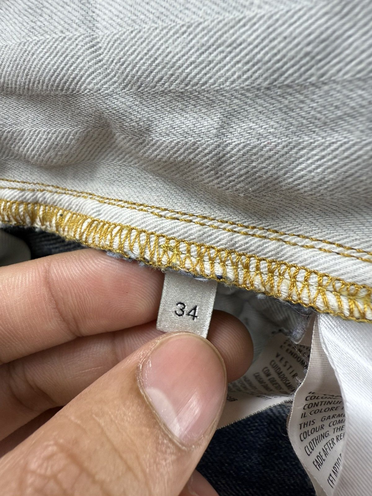 Gucci Gucci Embroidered Logo Denim Pants Size US 34 / EU 50 - 8 Thumbnail