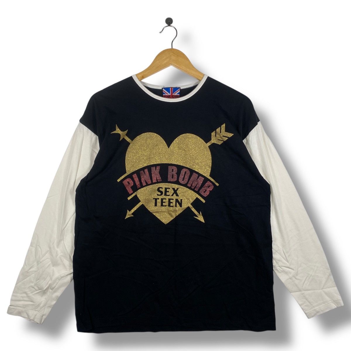 Japanese Brand Vintage PINK BOMB LONDON Sex Teen Graphic Tee Shirt Size US L / EU 52-54 / 3 - 1 Thumbnail