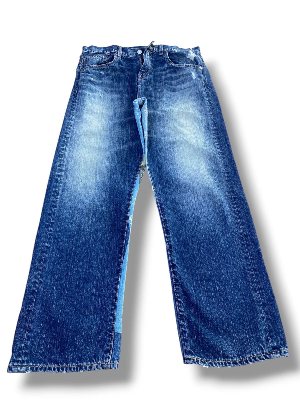 Other Japanese Brand Back Graphic Print Style Baggy Jeans Size US 32 / EU 48 - 1 Thumbnail