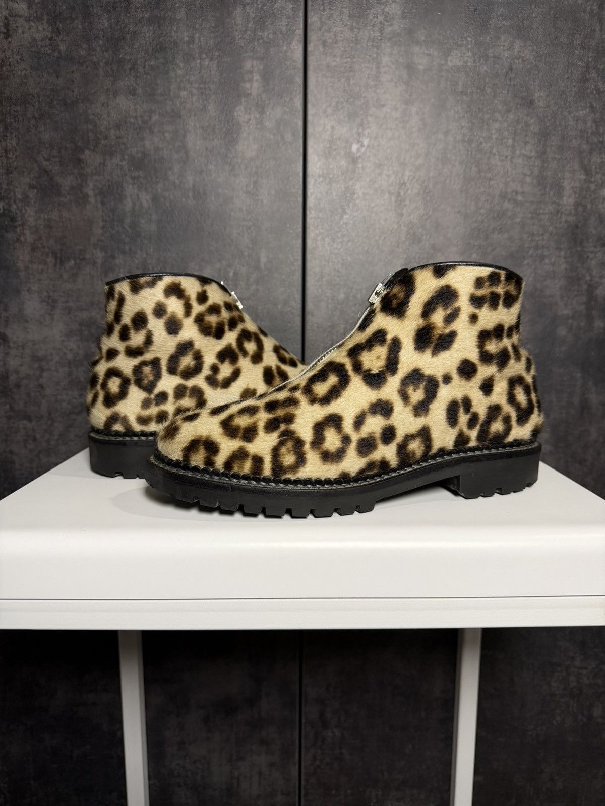 Vintage Sick Kandahar Pony Hair Fur Leopard Boots 424 Owens Yohji Size US 10 / IT 40 - 8 Thumbnail