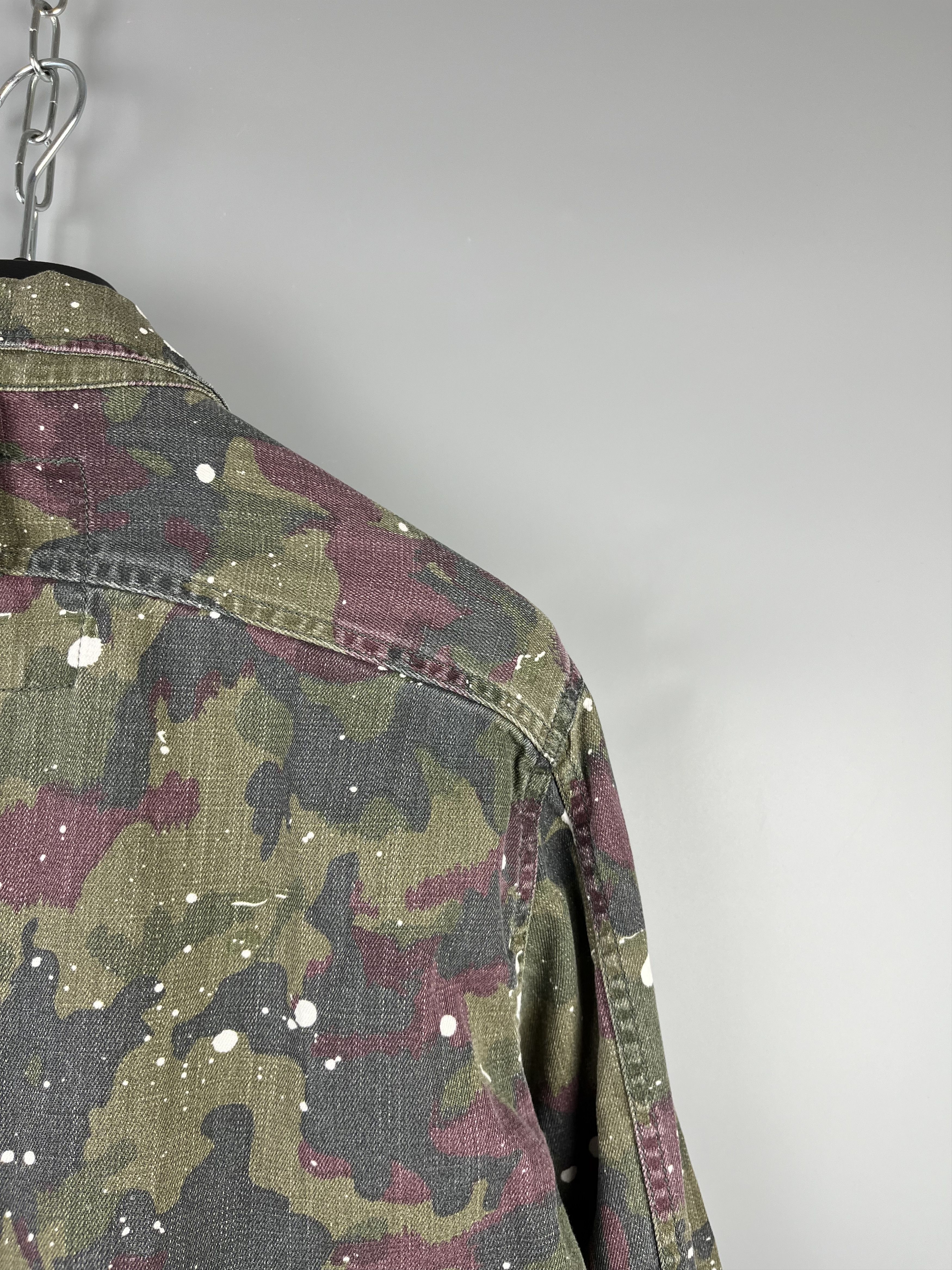 G-Star G Star Raw Painted Zip Casual Long Sleeve Shirt Size US M / EU 48-50 / 2 - 13 Thumbnail